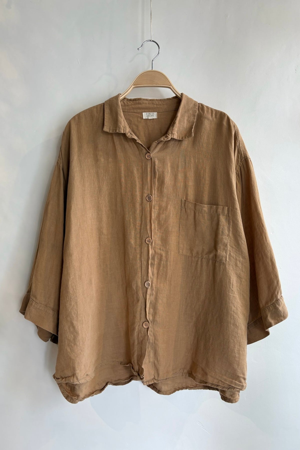 Pre-Loved / The Simple Folk Linen Button-up / Tan / Size L