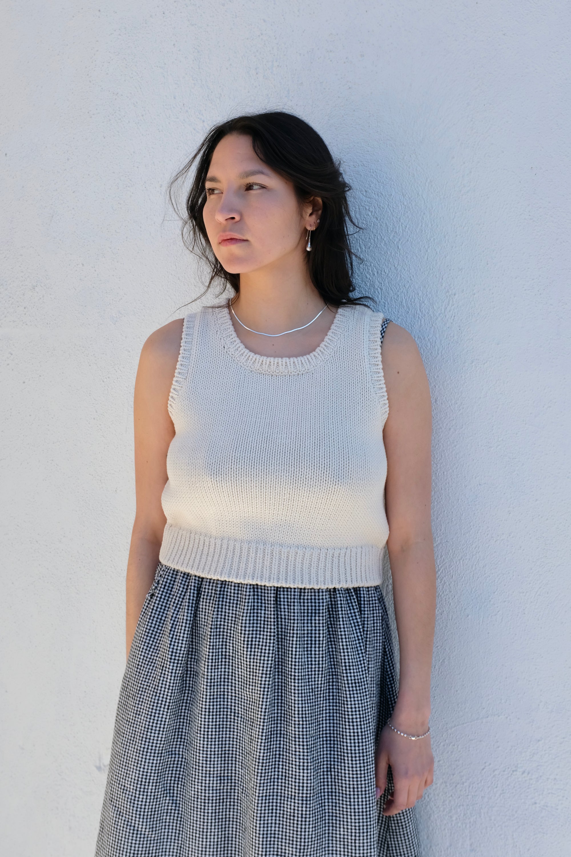 Gillian Stevens Persephone Knit Top / Ivory
