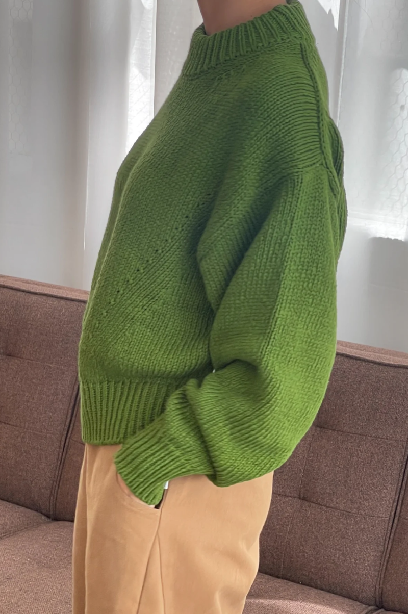 Le Bon Shoppe Zoe Cotton Sweater / Avocado