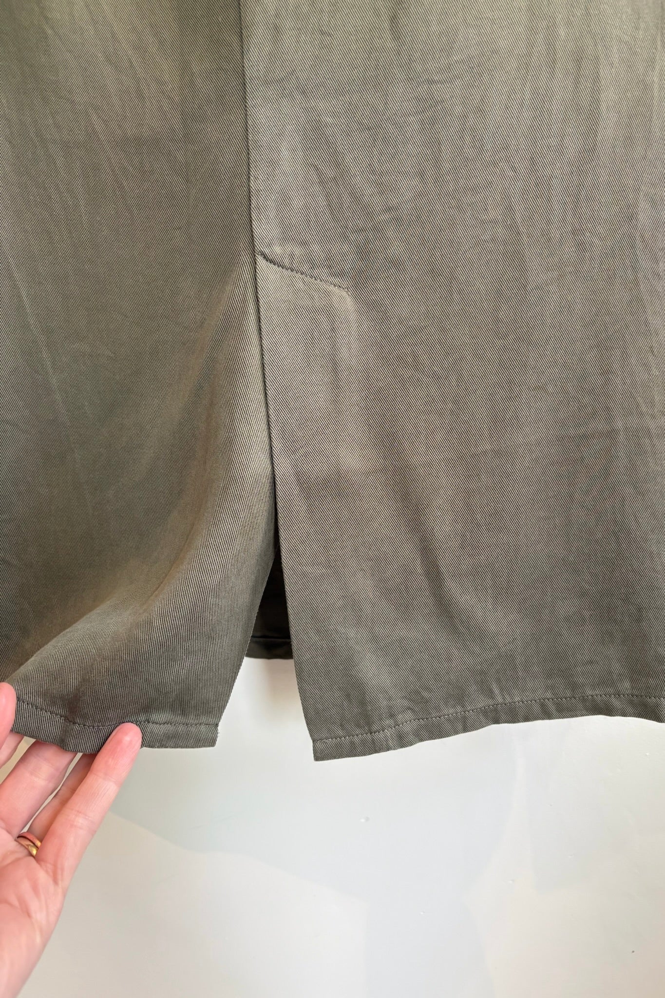 Pre-Loved Rita Row Green Tencel Dress / Size Small