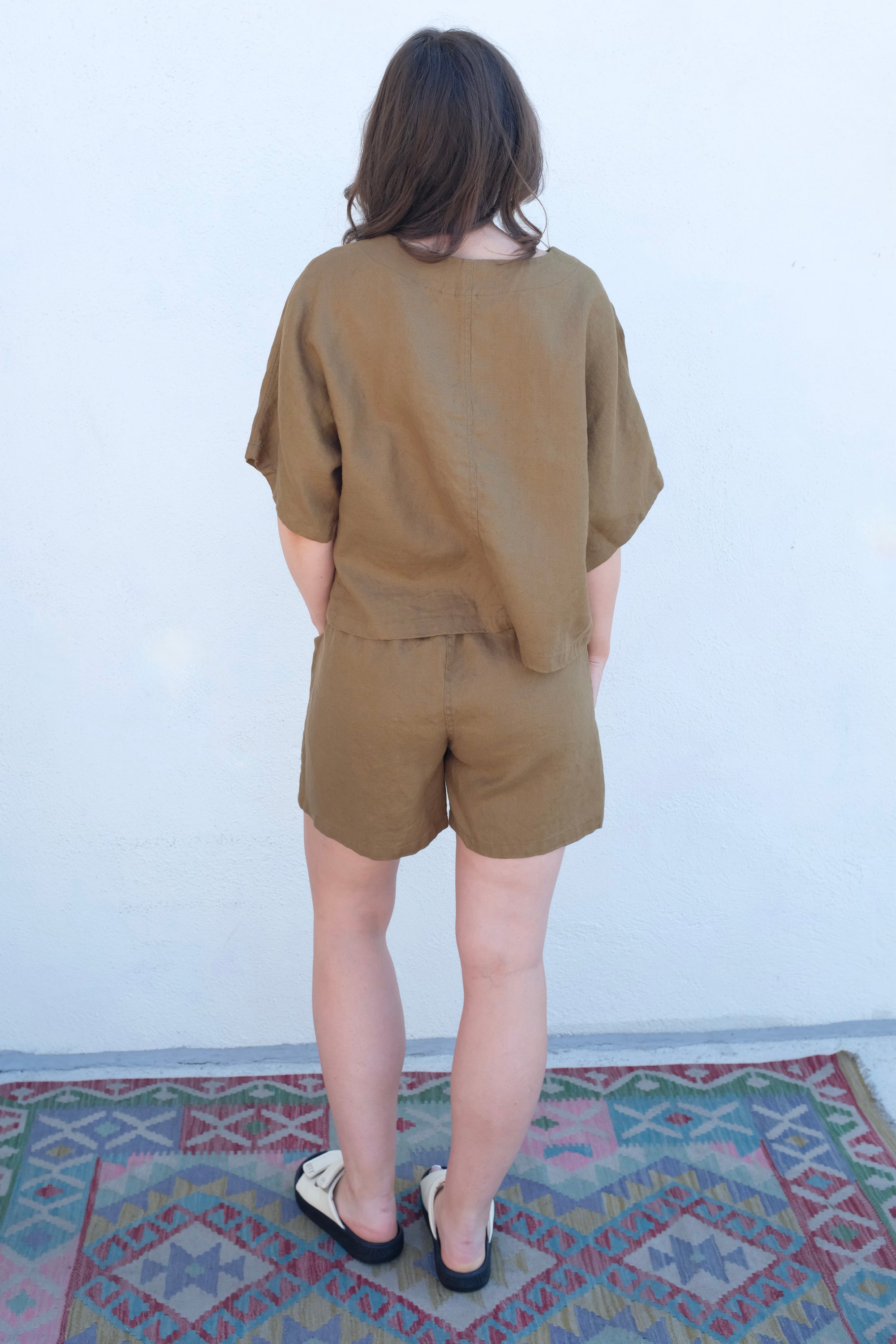 Moss Grey Freya Shorts / Kalamata