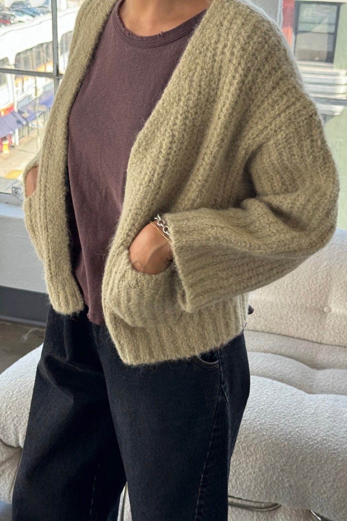 Le Bon Shoppe Alpaca Sweater Jacket / Butter