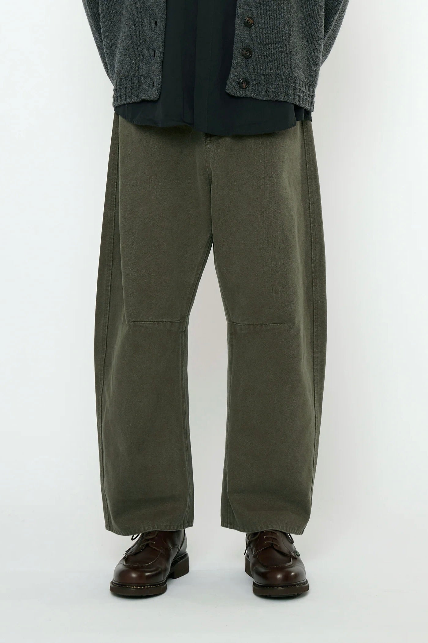 7115 by Szeki Curve Legged Work Trouser / Washed Olive