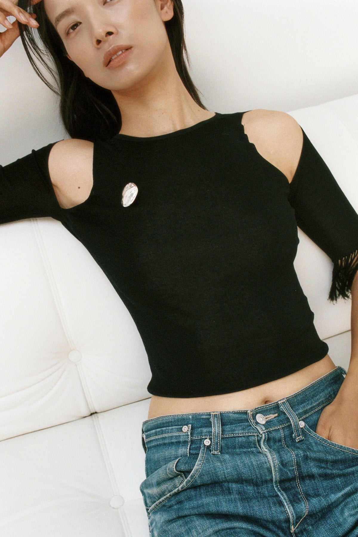 Bean Brooch / Silver