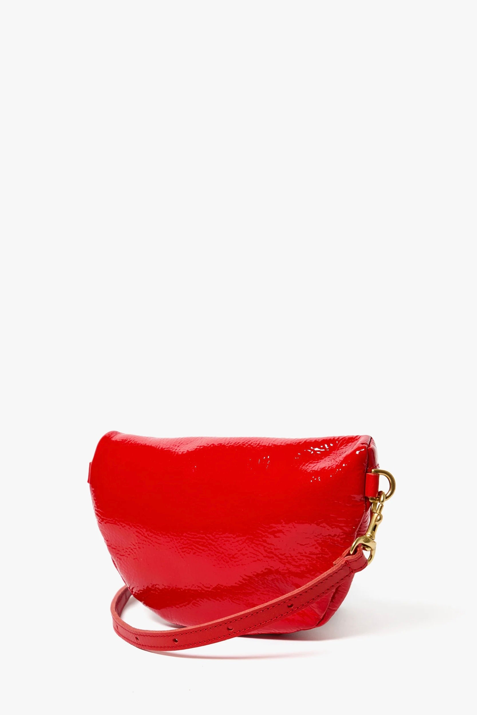 Clare V Petit Fanny - Super Red Patent Pucker