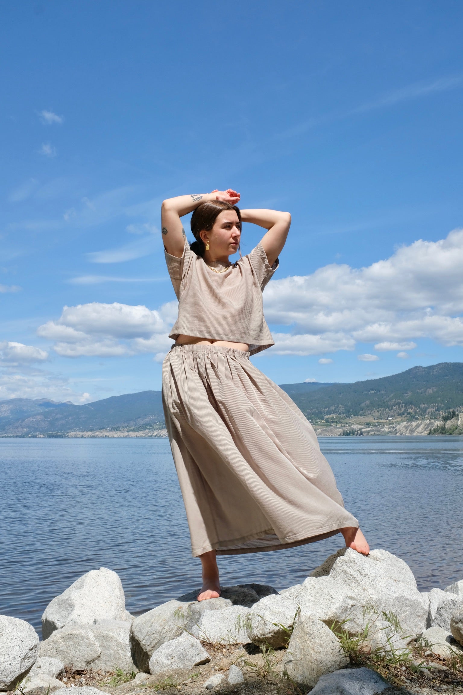 We Are Stories Calla Top / Sand Stripe