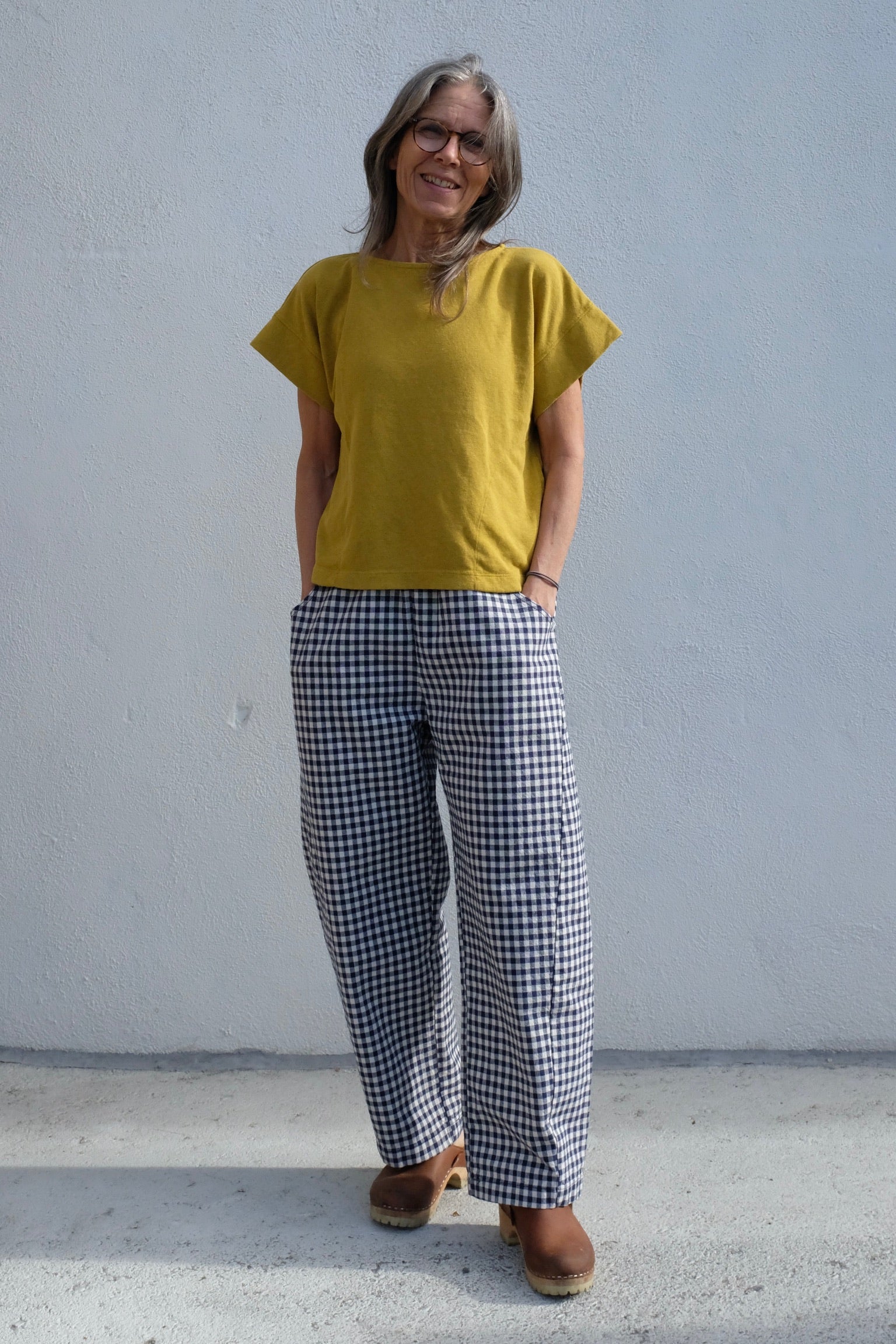 Le Bon Shoppe Arc Pant / Navy Gingham