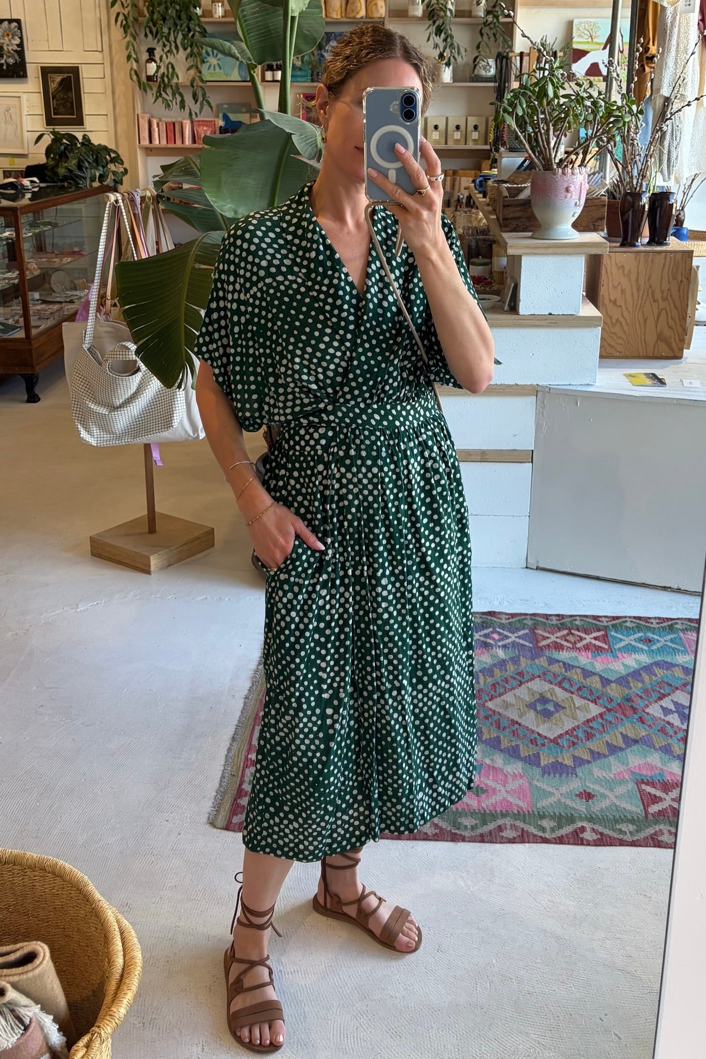 Pre-Loved / Osei Duro Sampa Wrap Dress / Bullfrog print / M