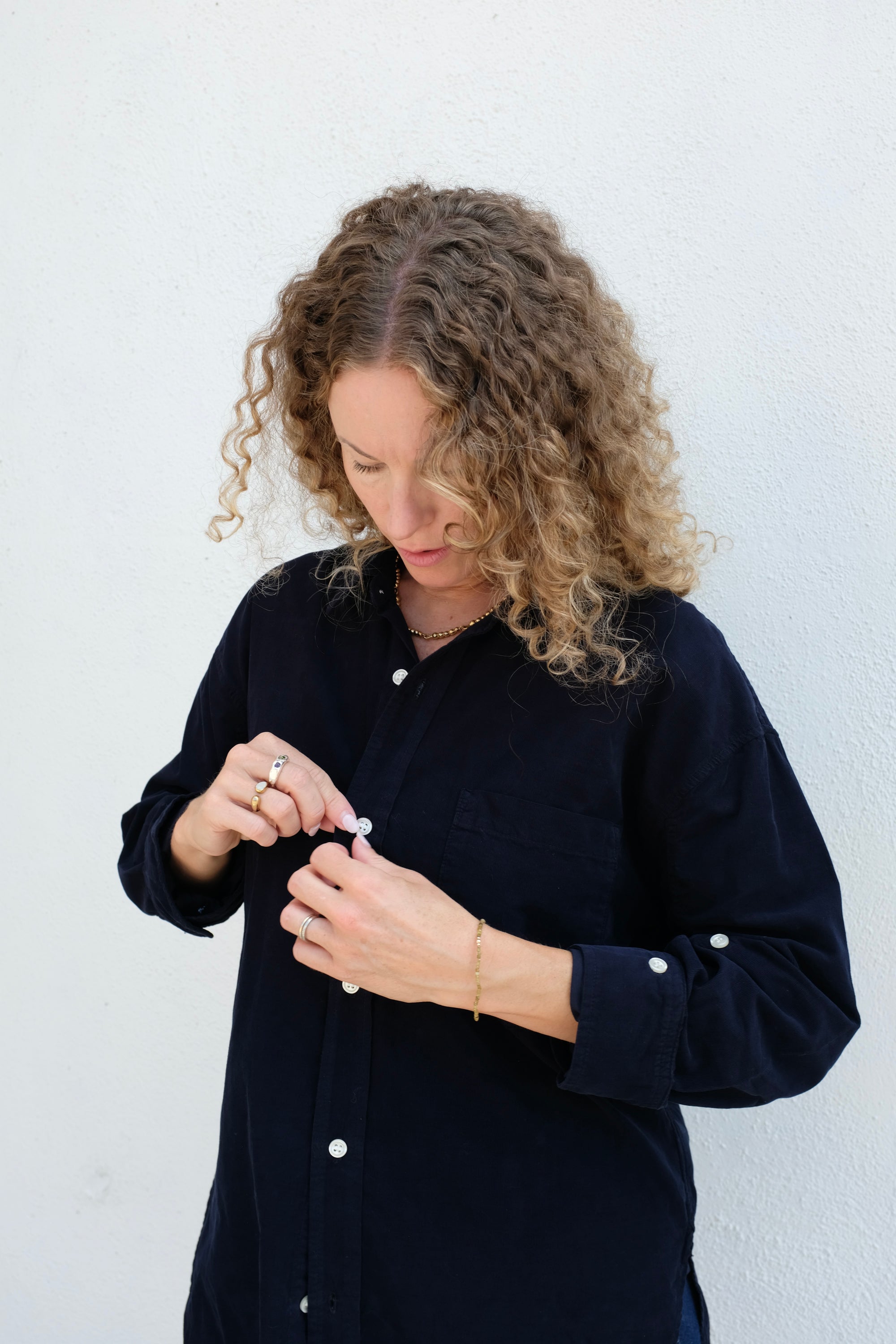 Citizens of Humanity Kayla Shirt / Navy Corduroy