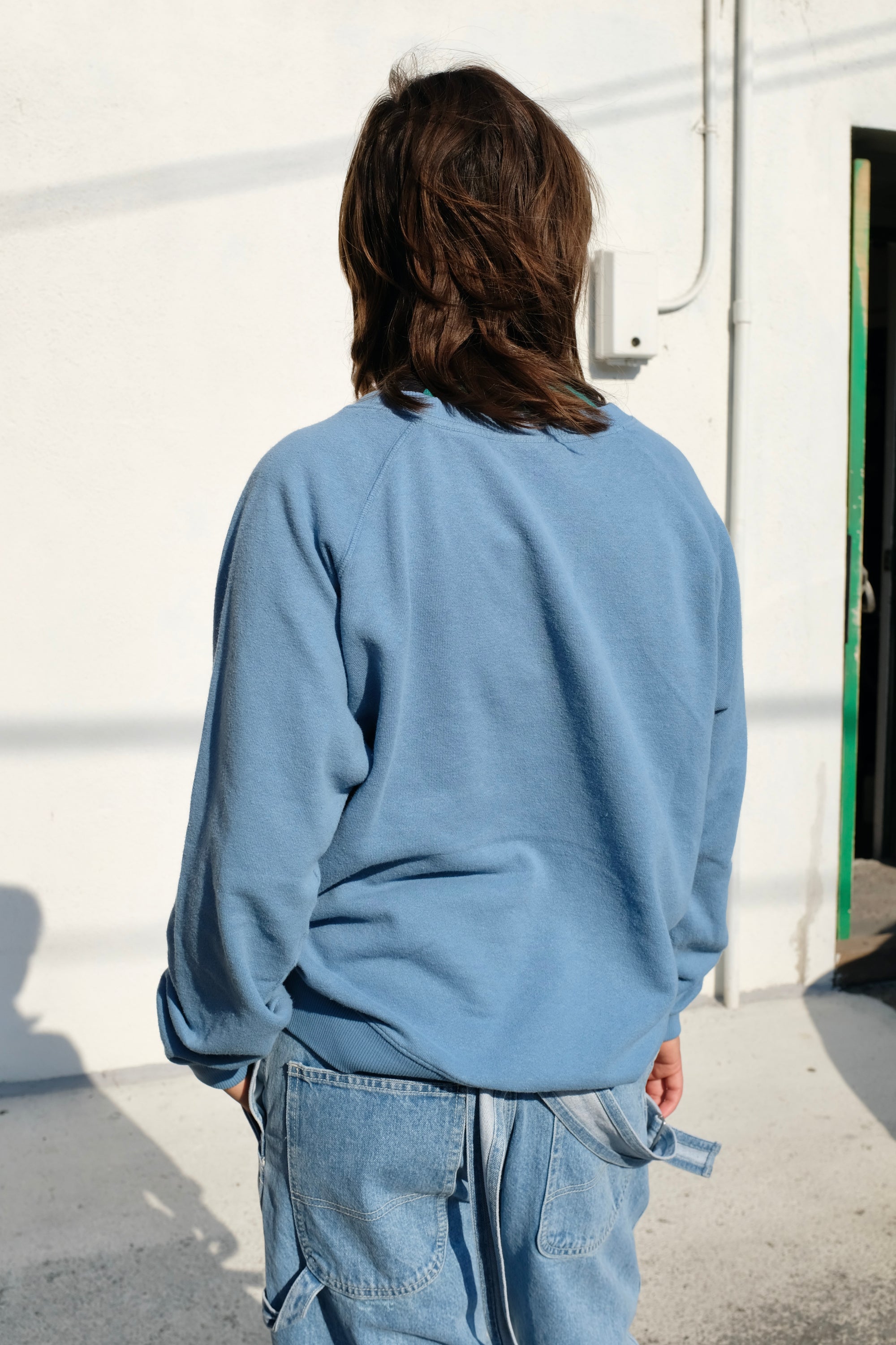 Jungmaven Bonfire Long Sleeve Raglan / Blue Heaven