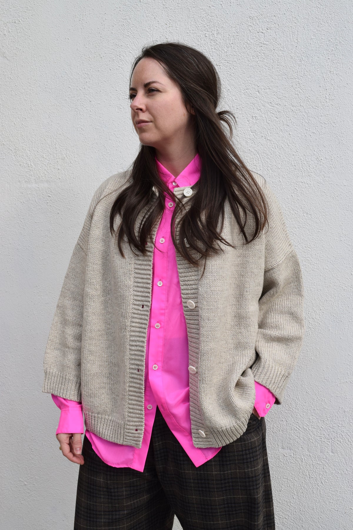 Le Fetiche Nico Silk Blouse / Neon Pink