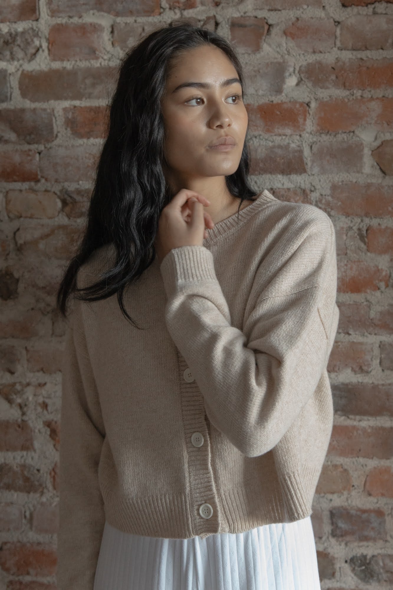 Gillian Stevens Gisele Cardigan / Oat