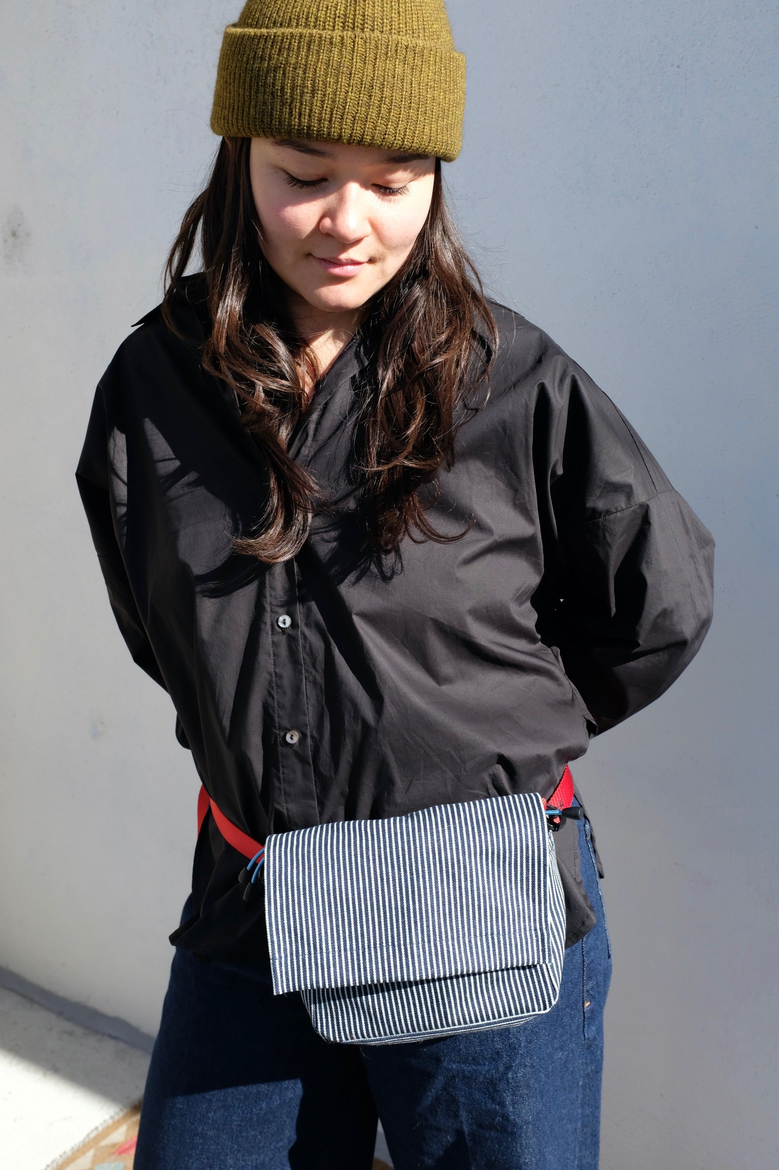 Some of the Parts Fanny Pack / Engineer Stripe + Red