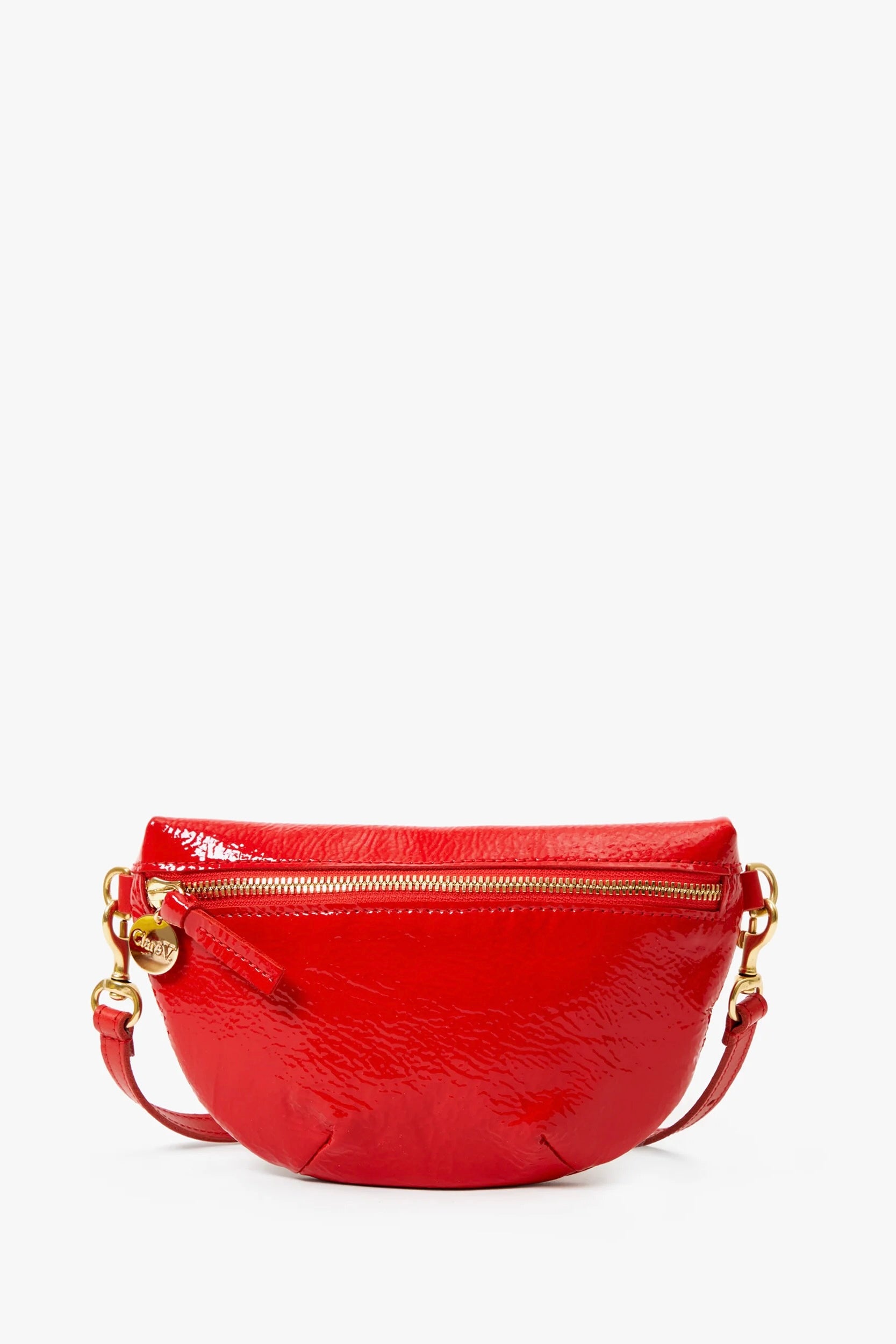 Clare V Petit Fanny - Super Red Patent Pucker