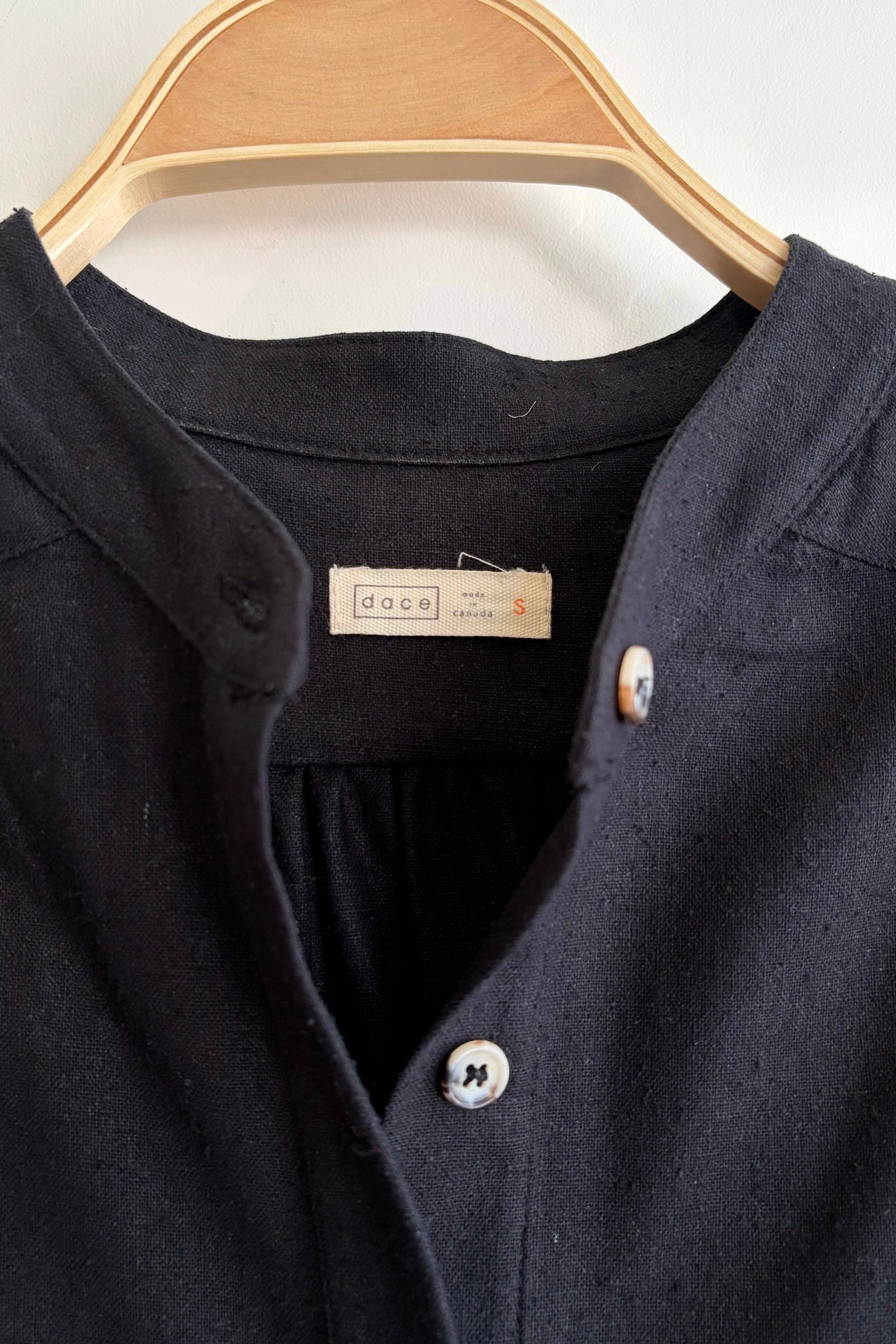 Pre-Loved / Dace Silk Shirtdress / Black / Size Small