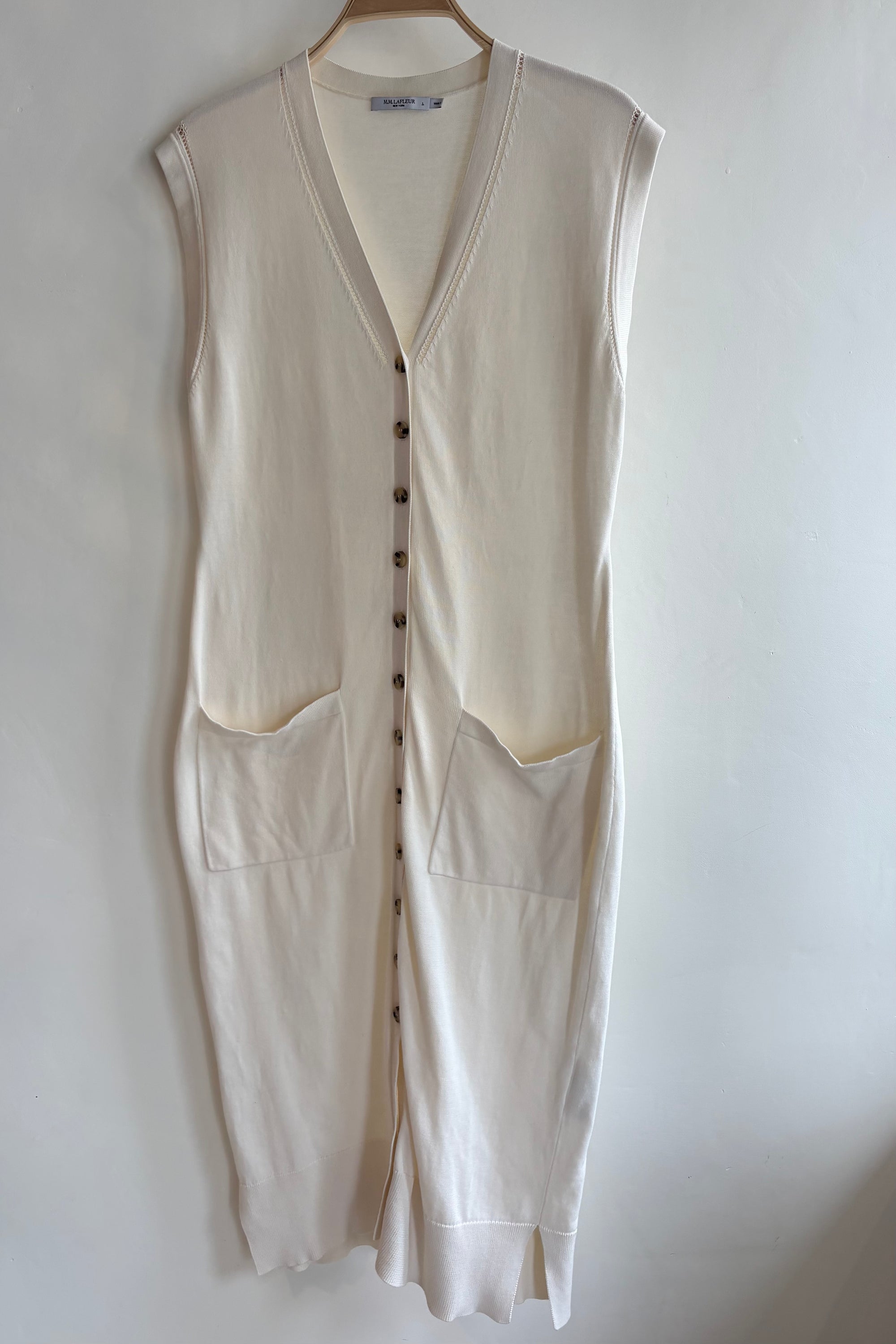 Pre-Loved / MM La Fleur Toula Pointelle Dress / Ivory / L