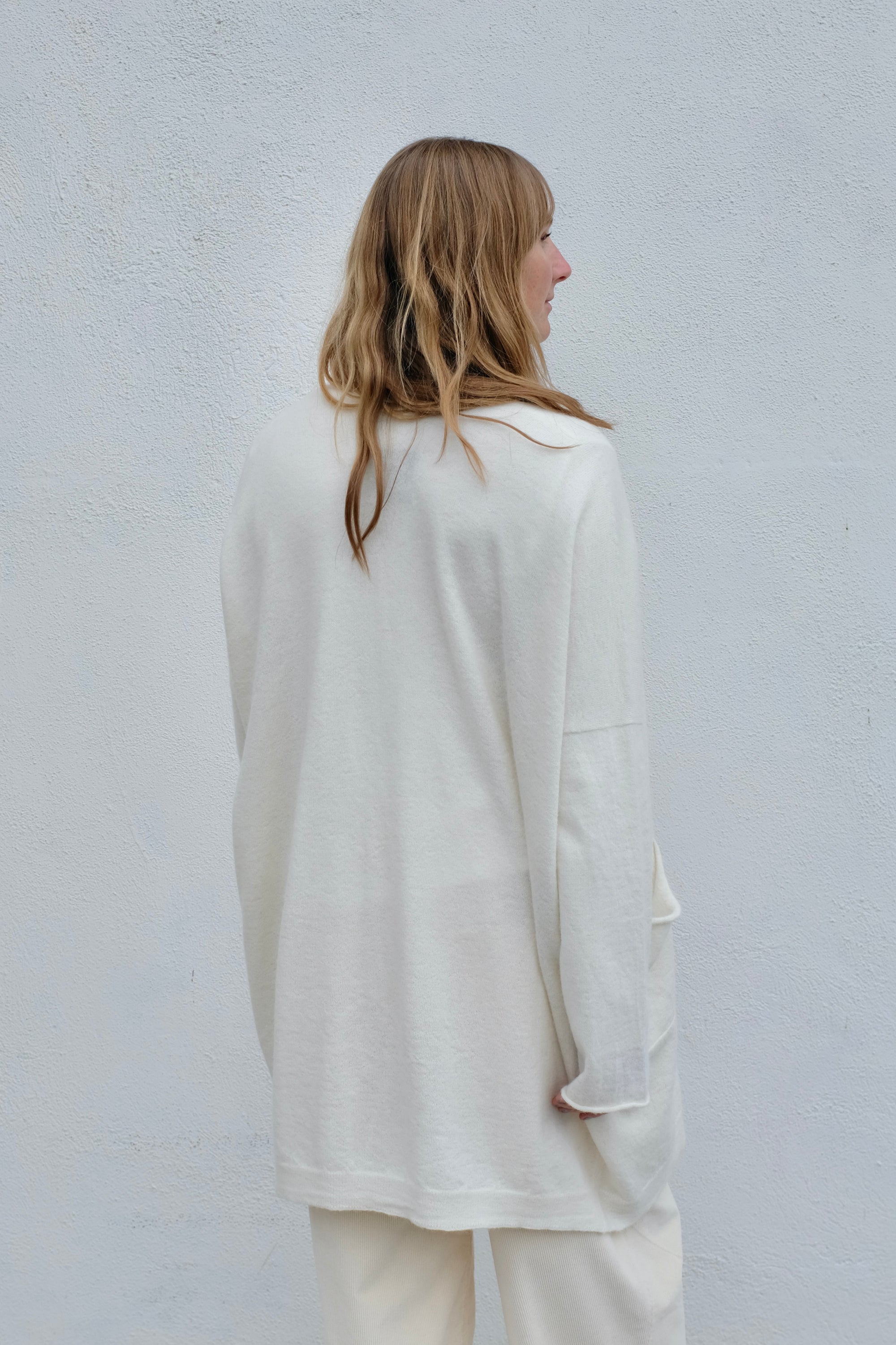 Lauren Manoogian Wide Cardigan / Raw White