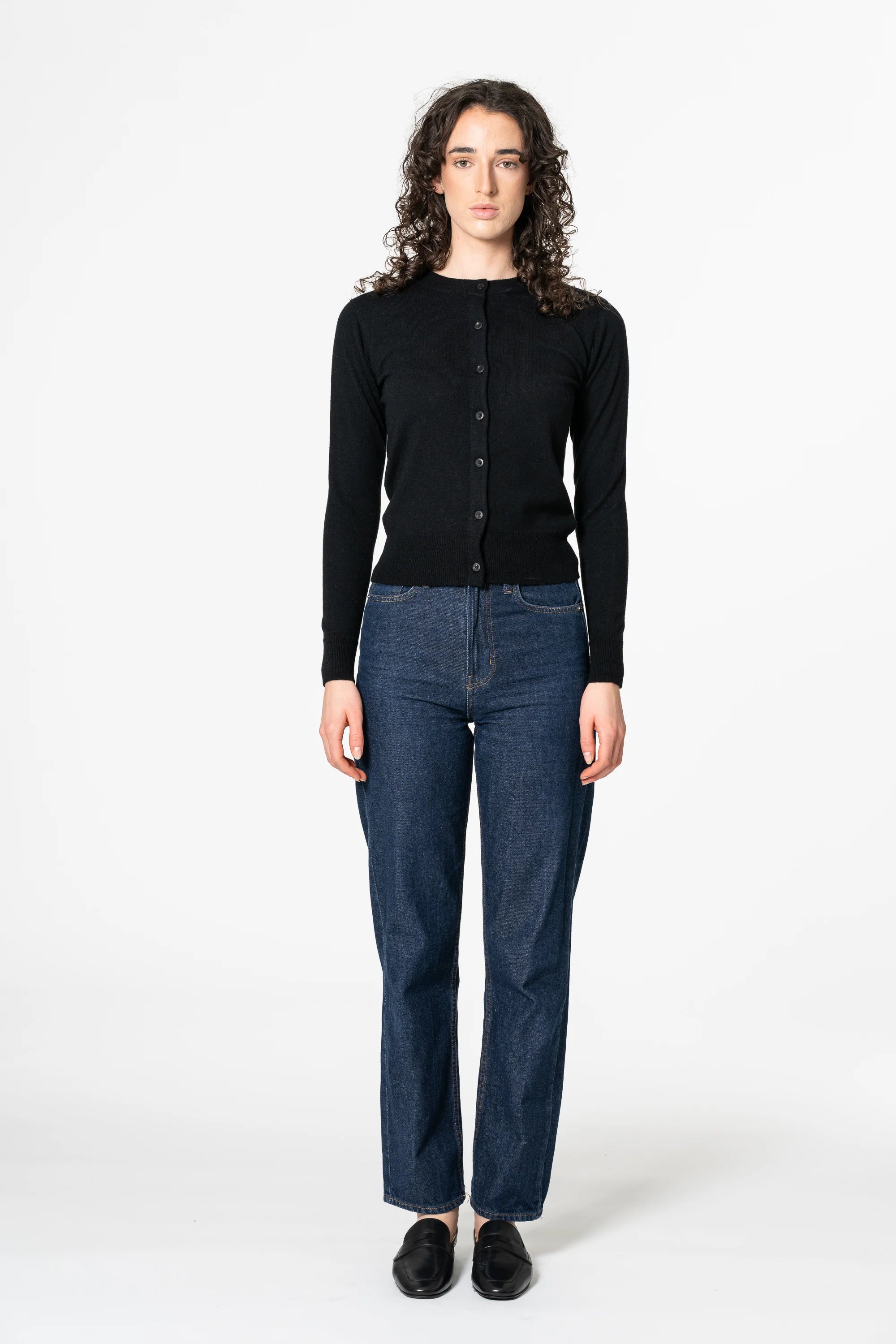 Dinadi Merino Cardigan / Black