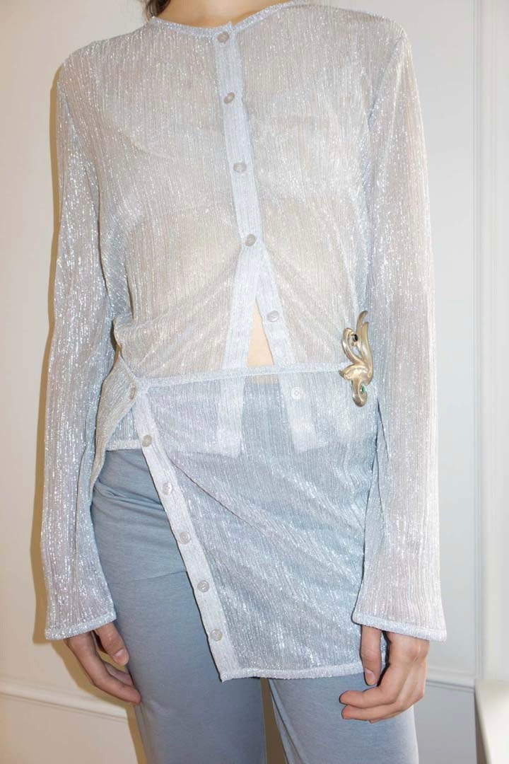 susumu Zumma Cardigan / Silver