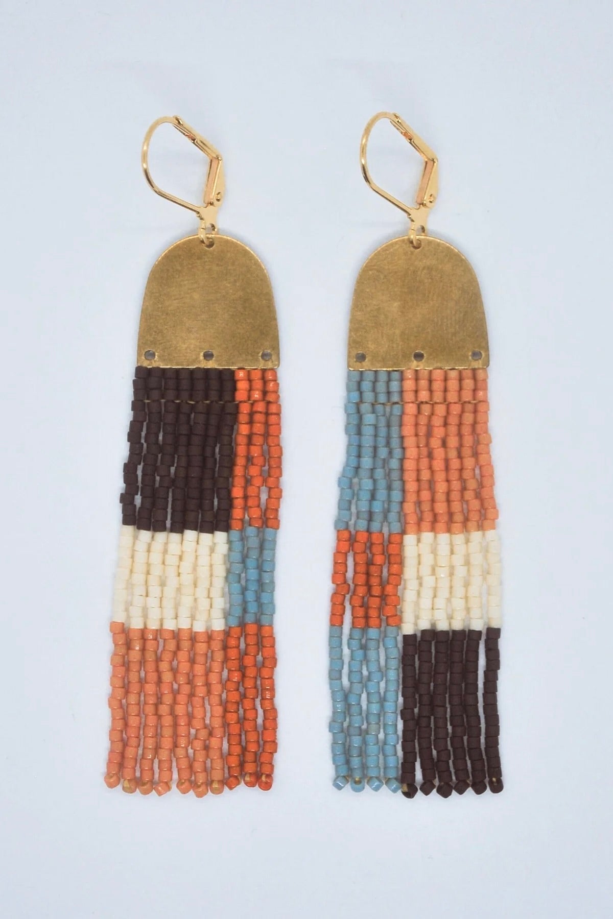 Three Sisters By Emma Autumn Patchwork Earrings