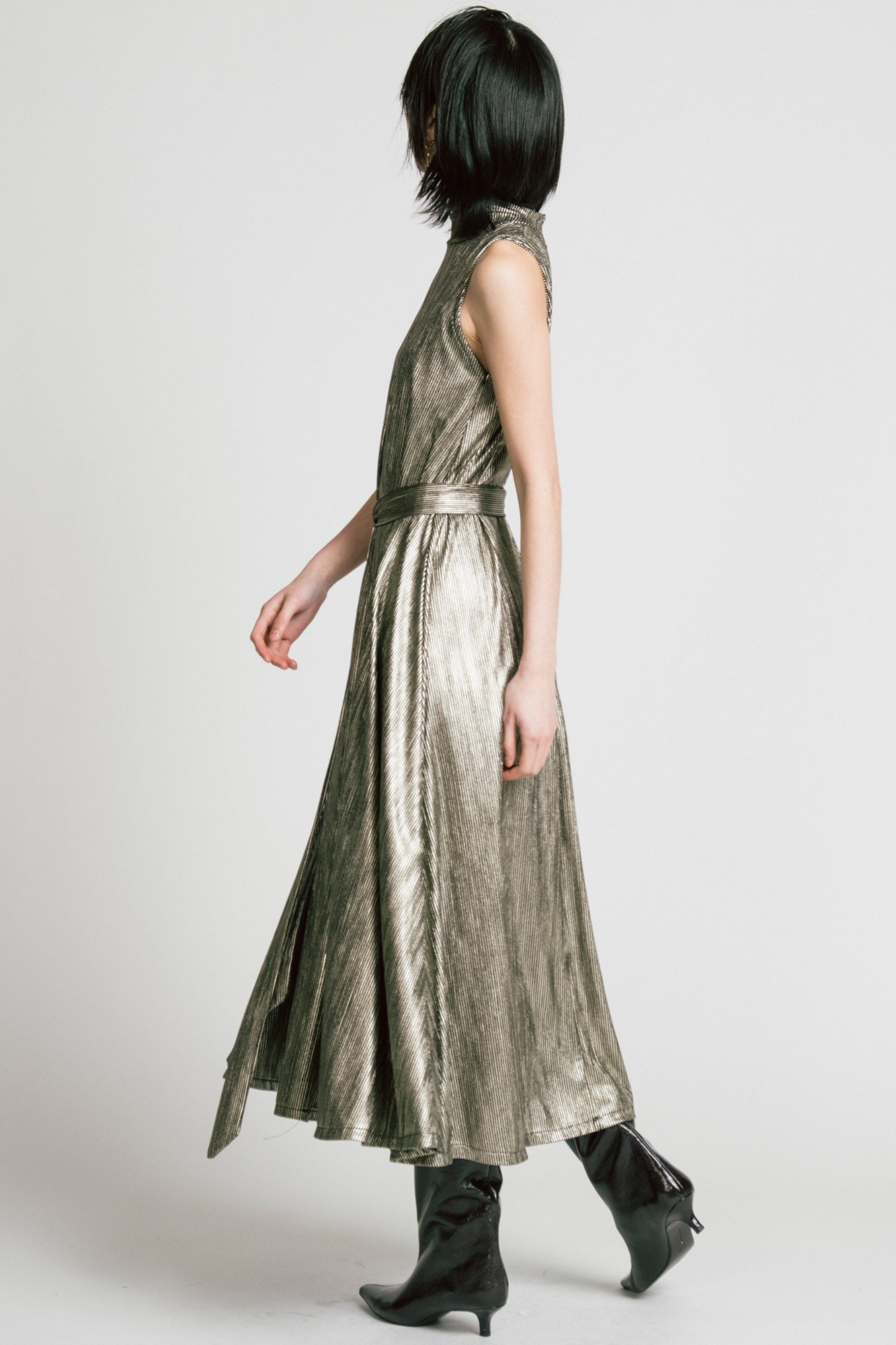 Allison Wonderland Swing Dress / Gold