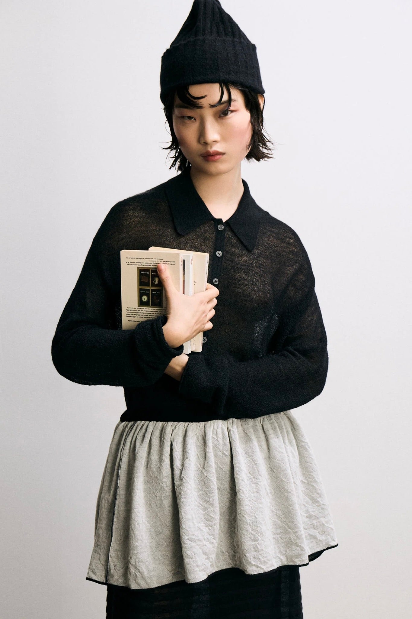 Rus Bikou Polo Sweater / Black