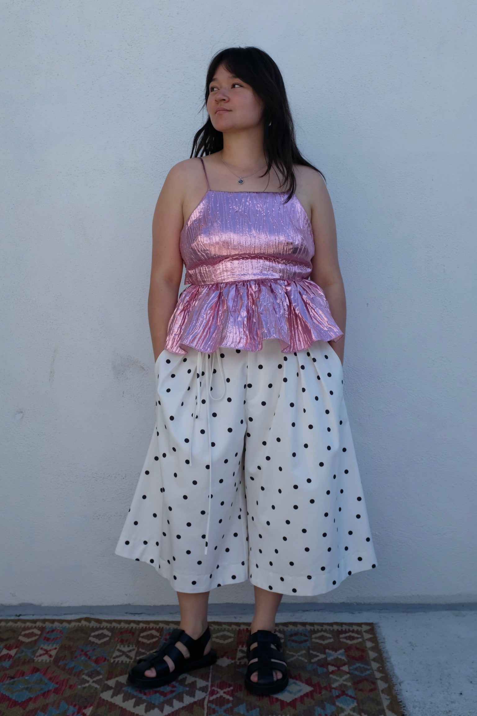 Eliza Faulkner Agnes Top / Pink Metallic