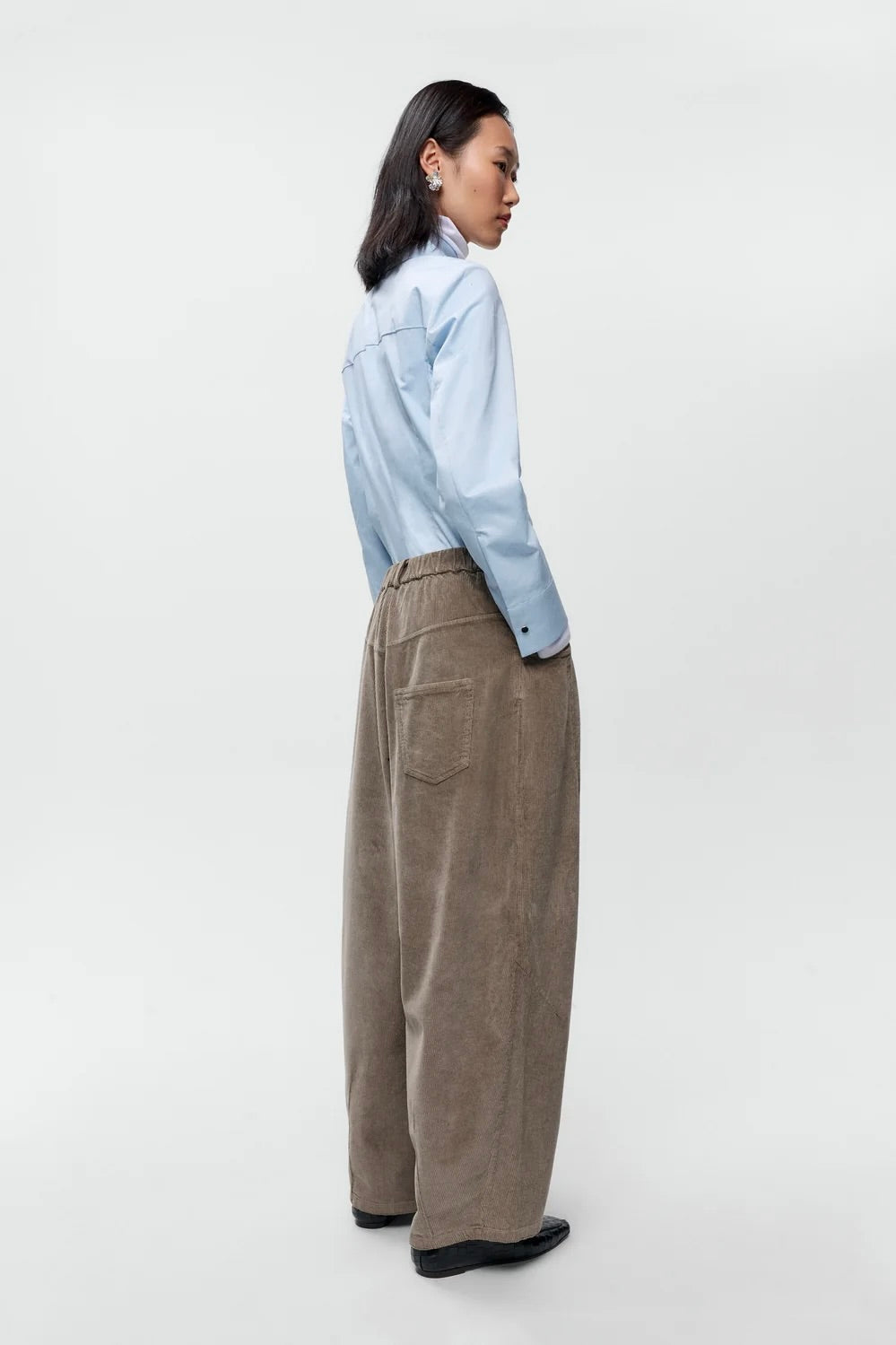 Cordera Corduroy Baggy Pants / Sage