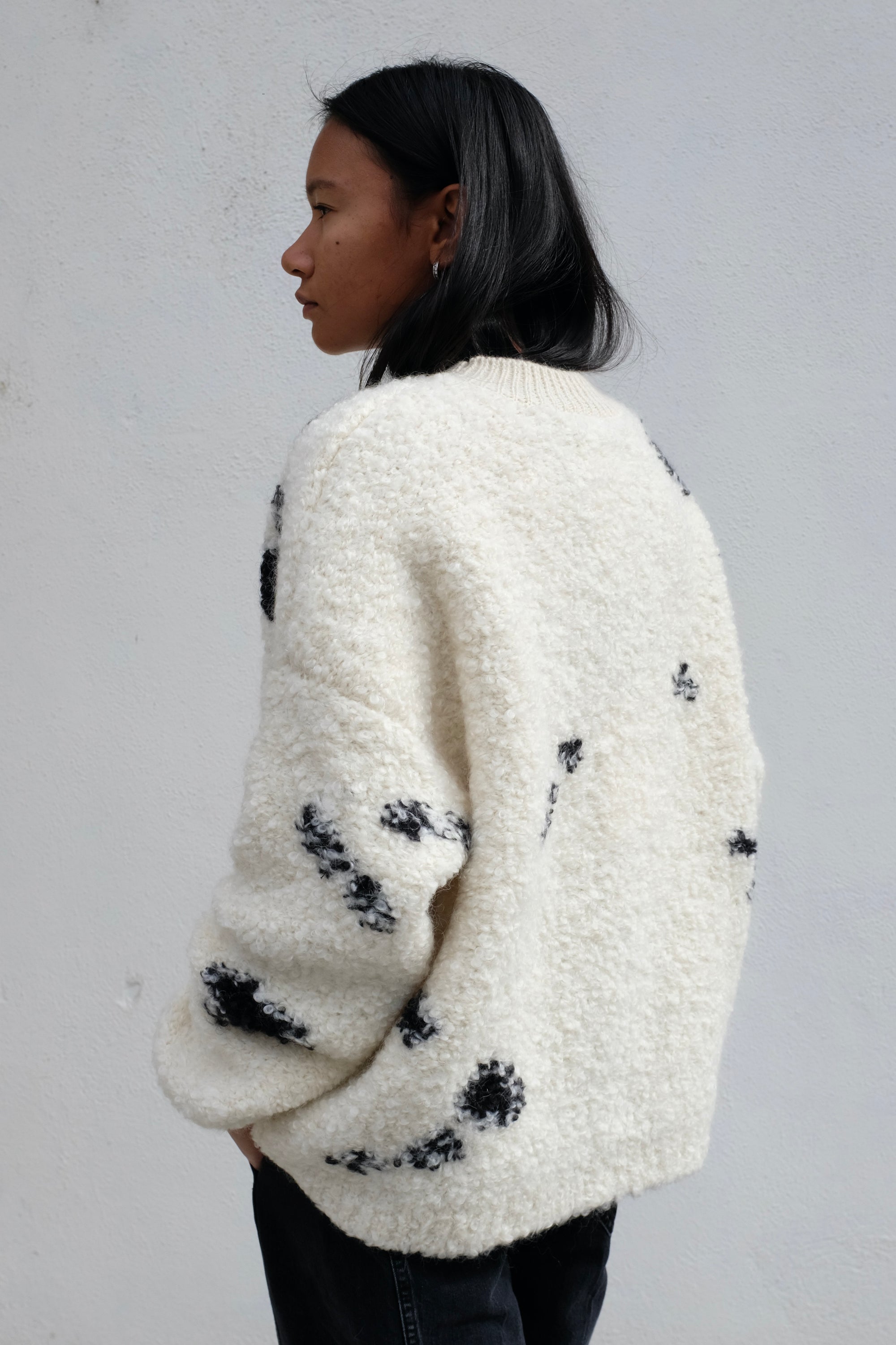 Cordera Wool + Mohair Blotch Sweater