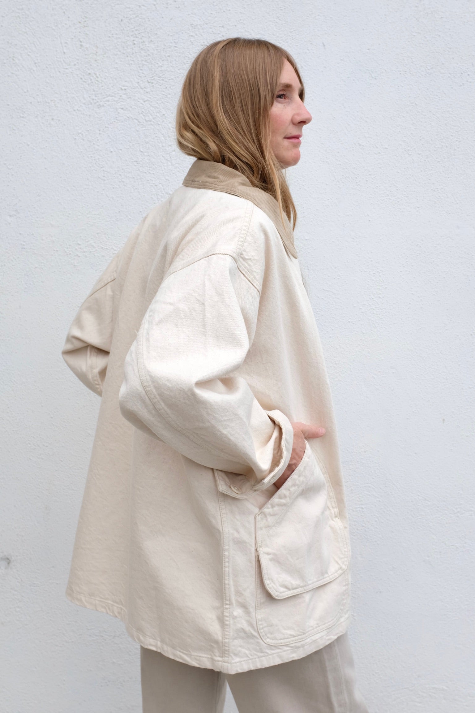 Shaina Mote Painter Coat / Natural + Camel