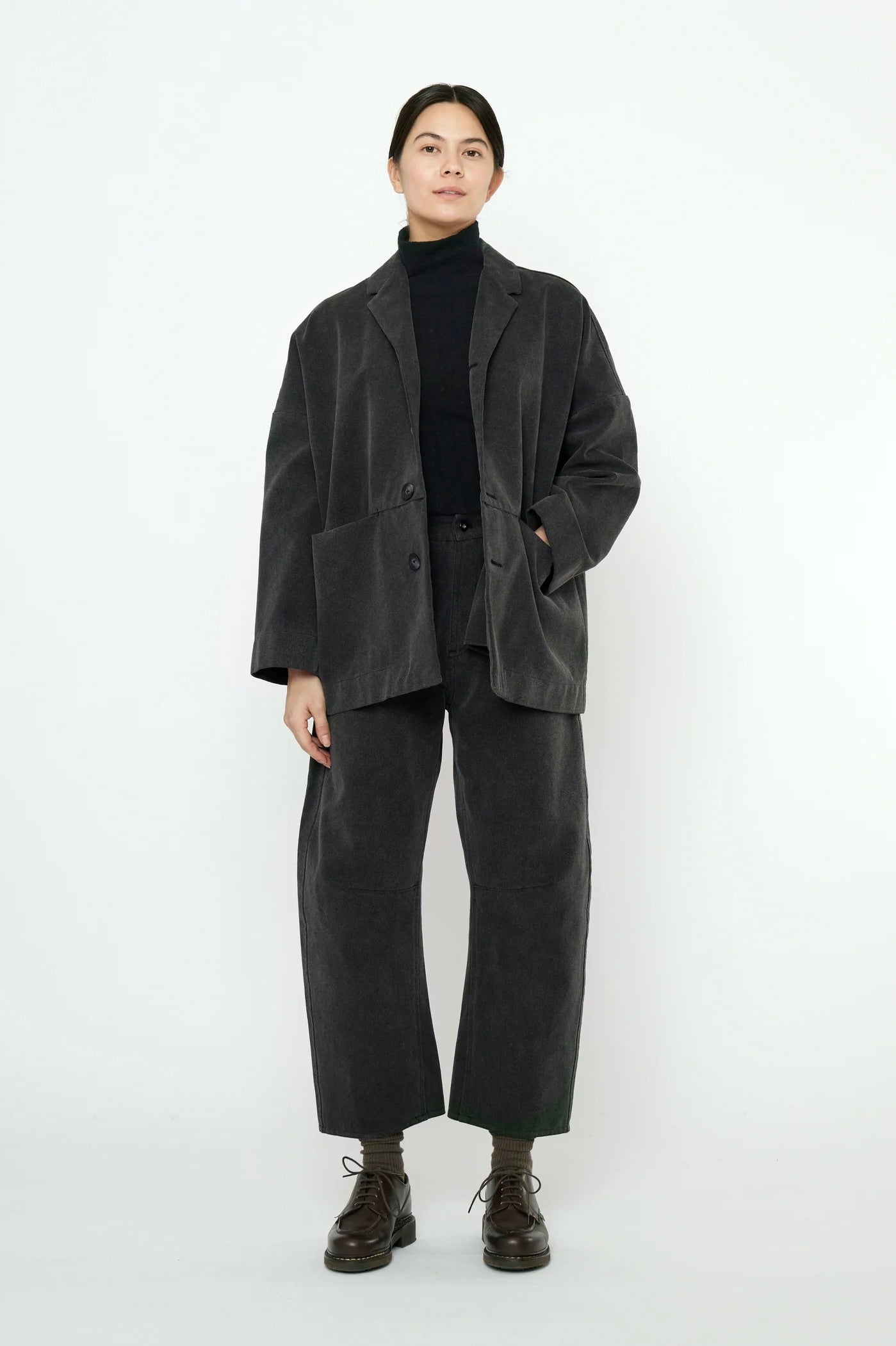 7115 by Szeki Oversized Blazer / Washed Black