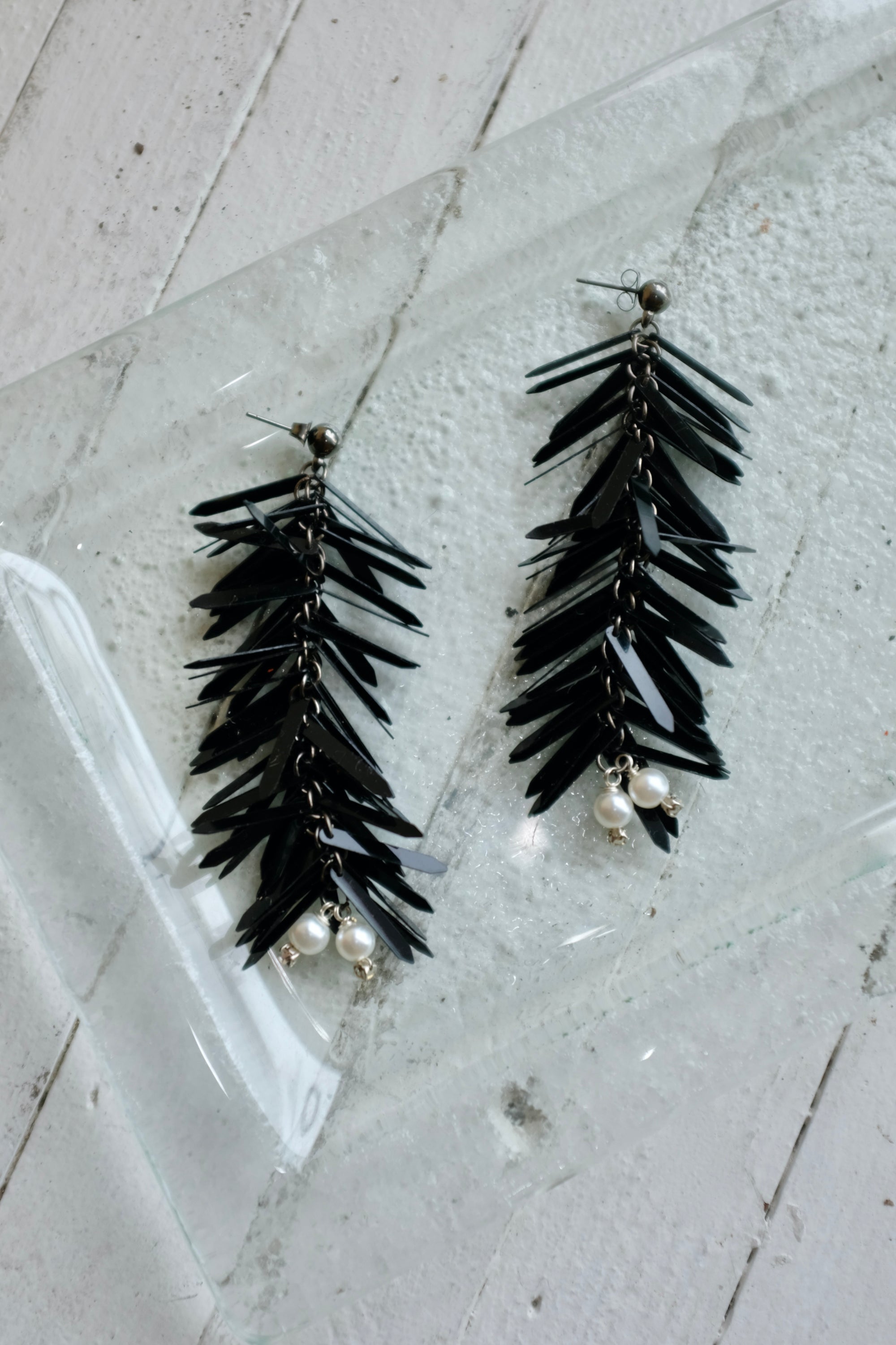 Rachel Comey Blakely Fringe Earring / Black