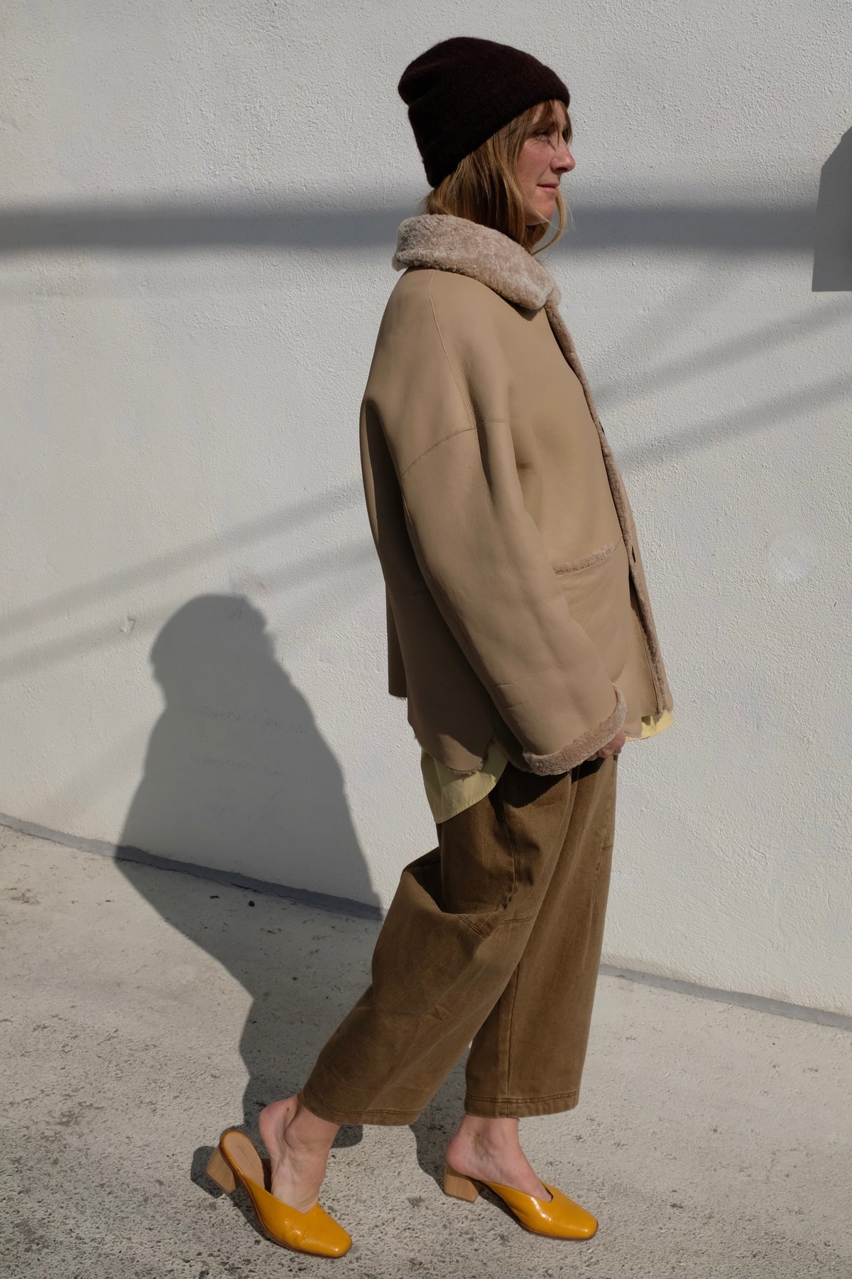 Isabella Merinillo Shearling Jacket / Sand