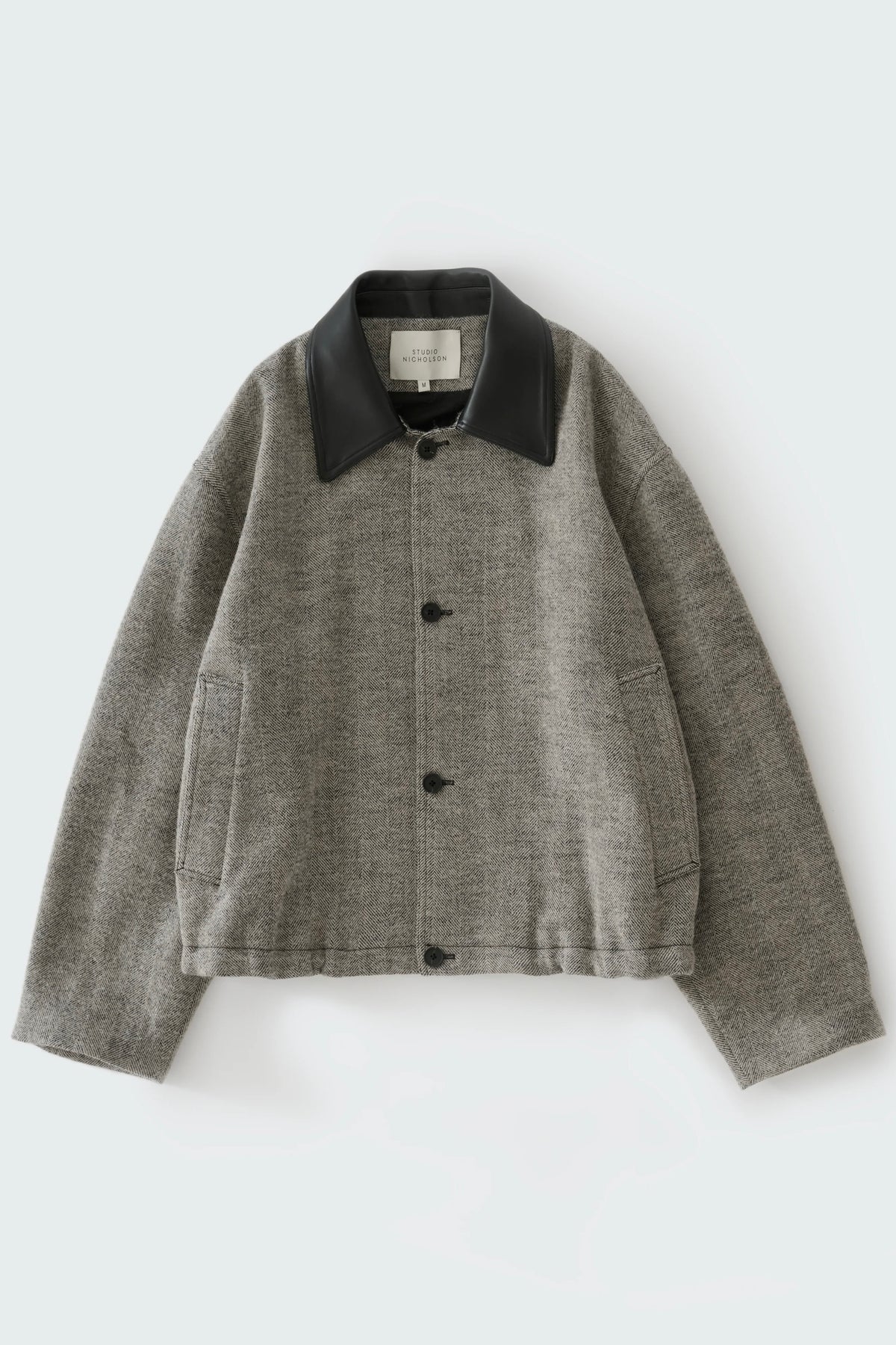 Studio Nicholson Seberg Wool Jacket / Black + White Herringbone