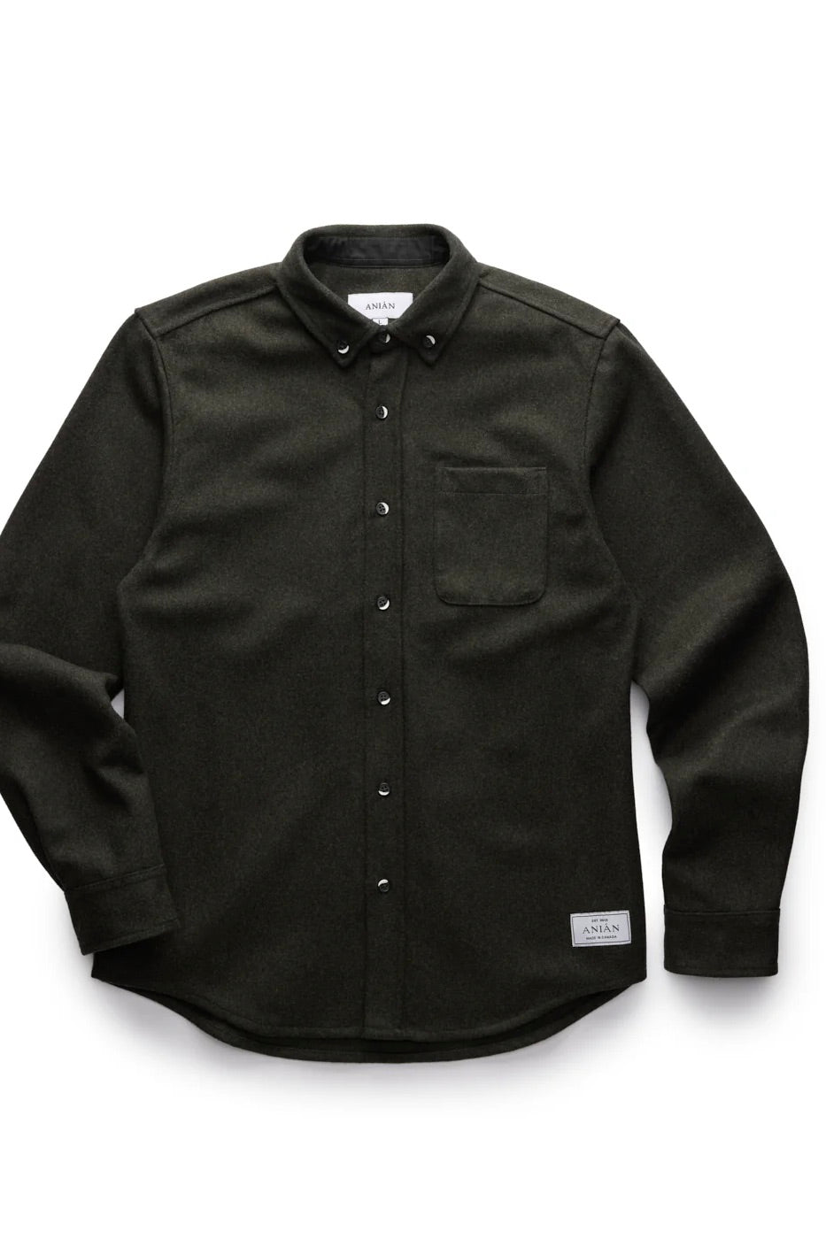 Anian The Relaxed Modern Melton Wool / Olive