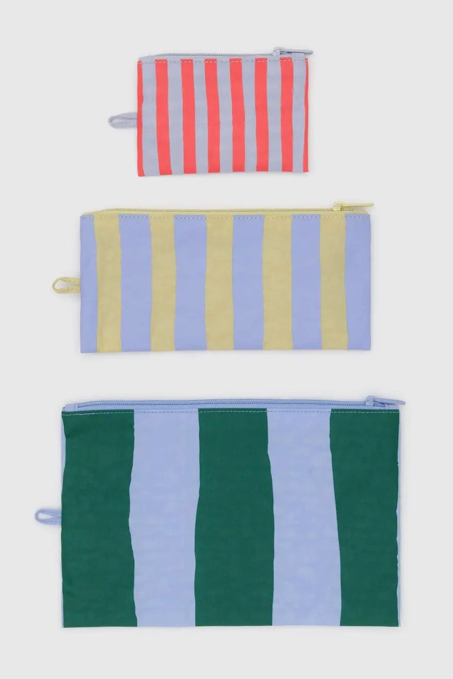 Baggu Flat Pouch Set / Painted Stripe