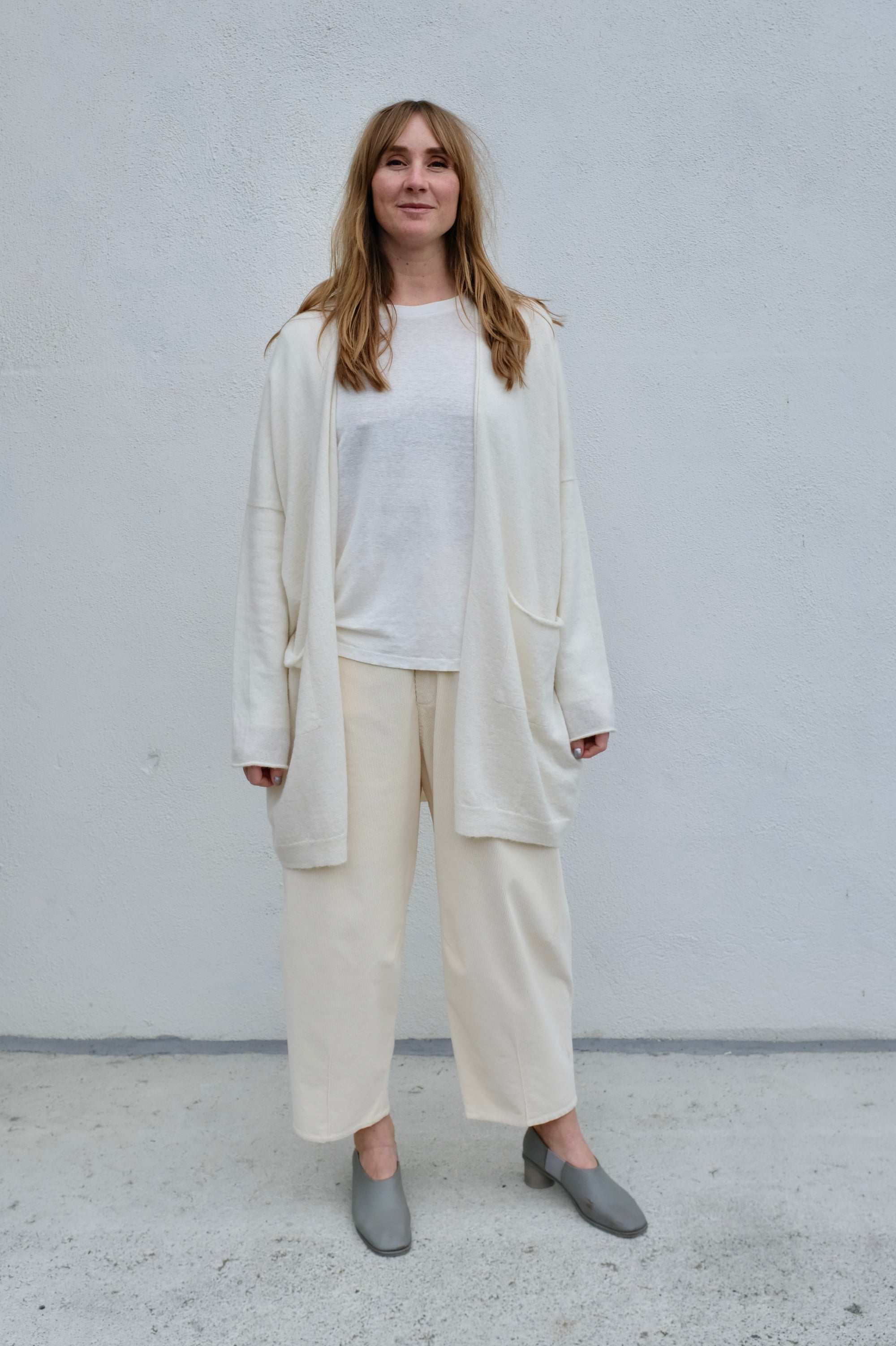 Lauren Manoogian Wide Cardigan / Raw White