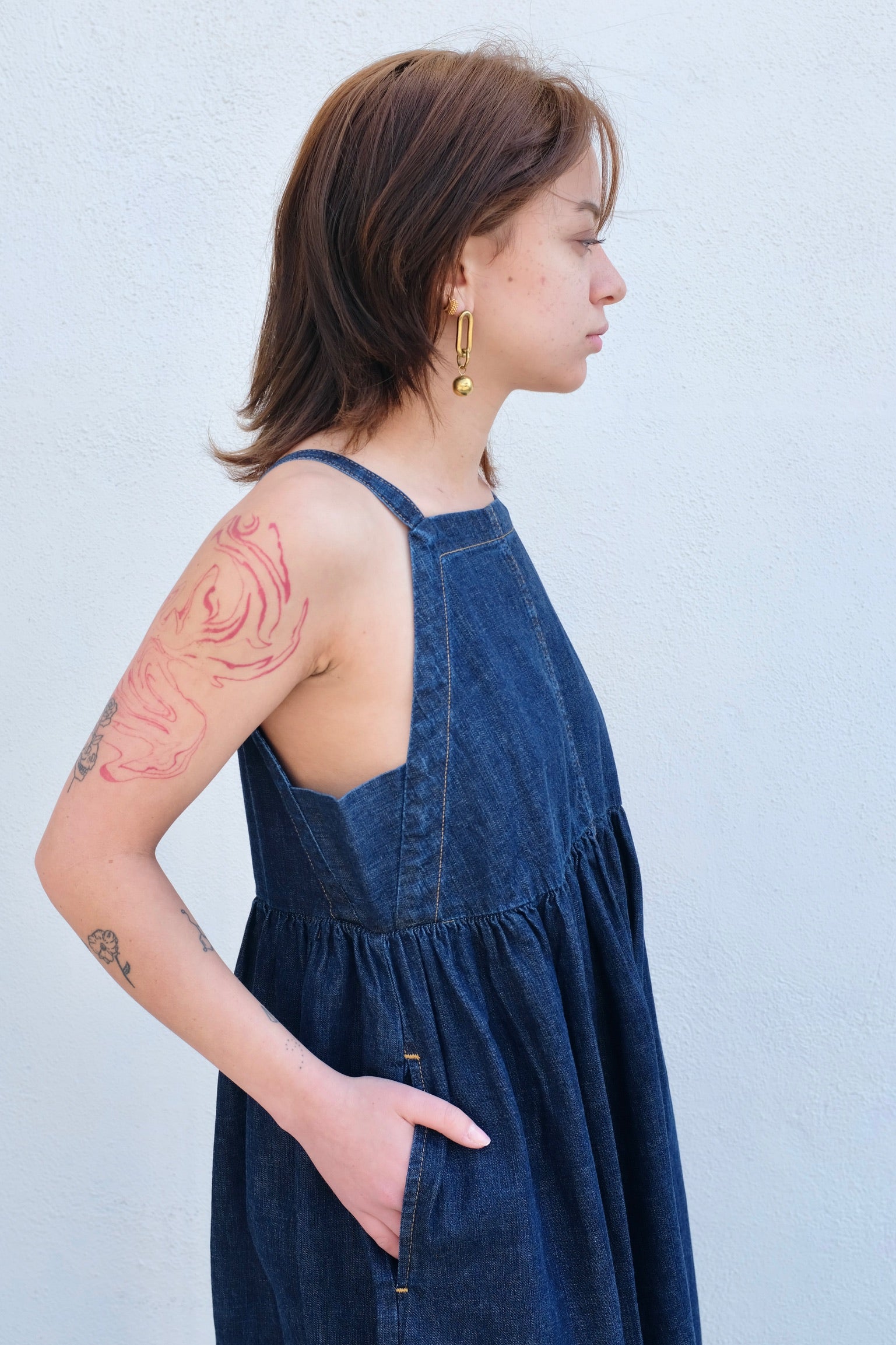 Rachel Comey Fresco Dress Vista Denim / Indigo
