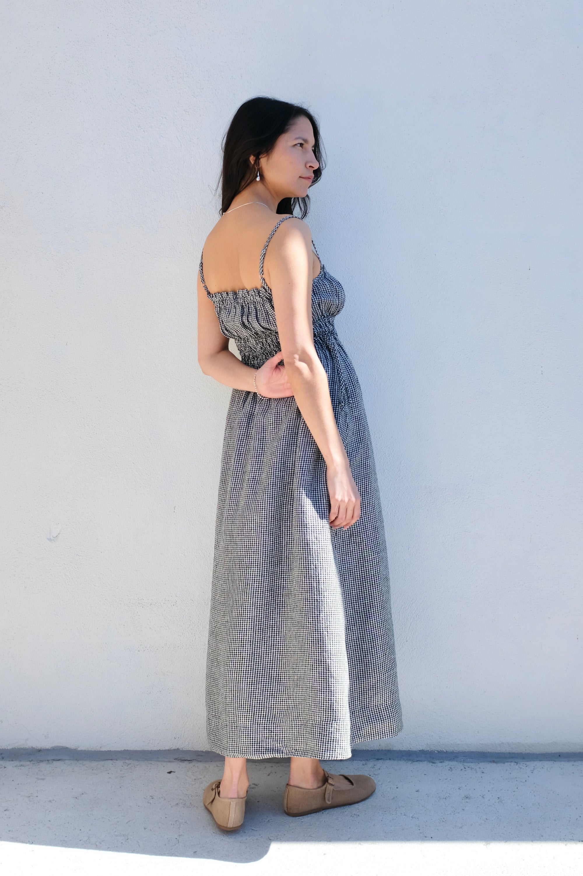 Gillian Stevens Evelyn Dress / Gingham Noir