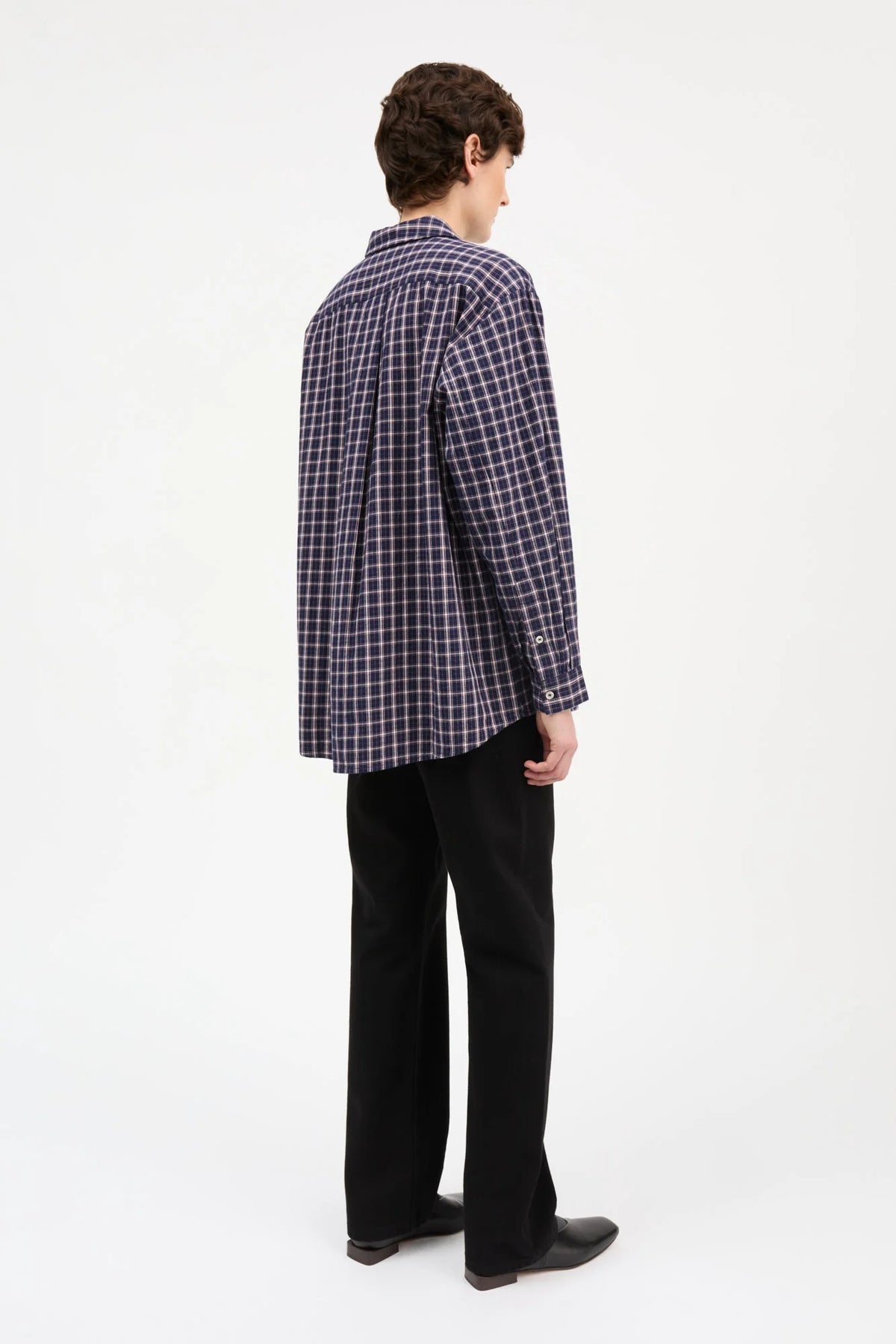 Edgar Shirt / Navy, White + Red Check