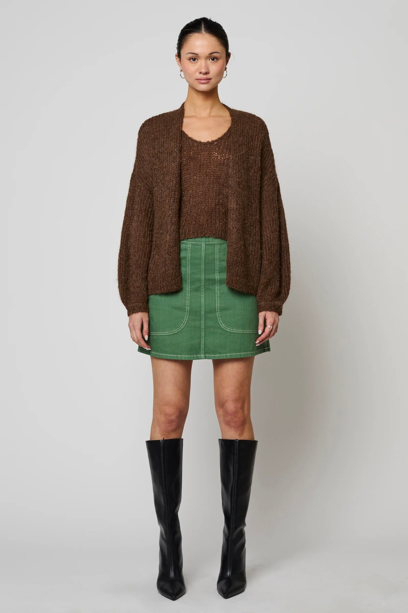 Atelier Delphine Cora Cardigan / Chocolate