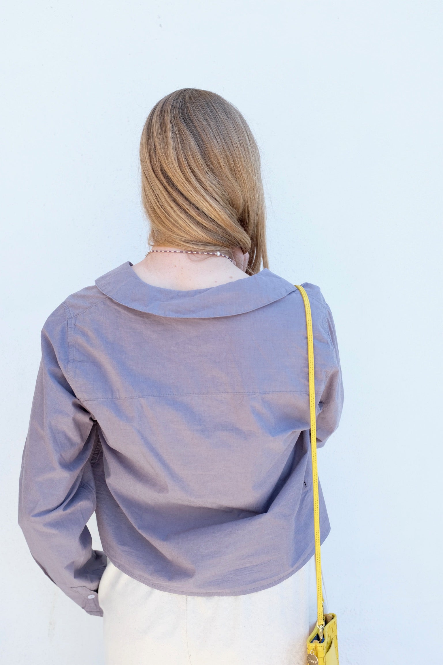 Deiji Studios Waist Button Shirt / Currant