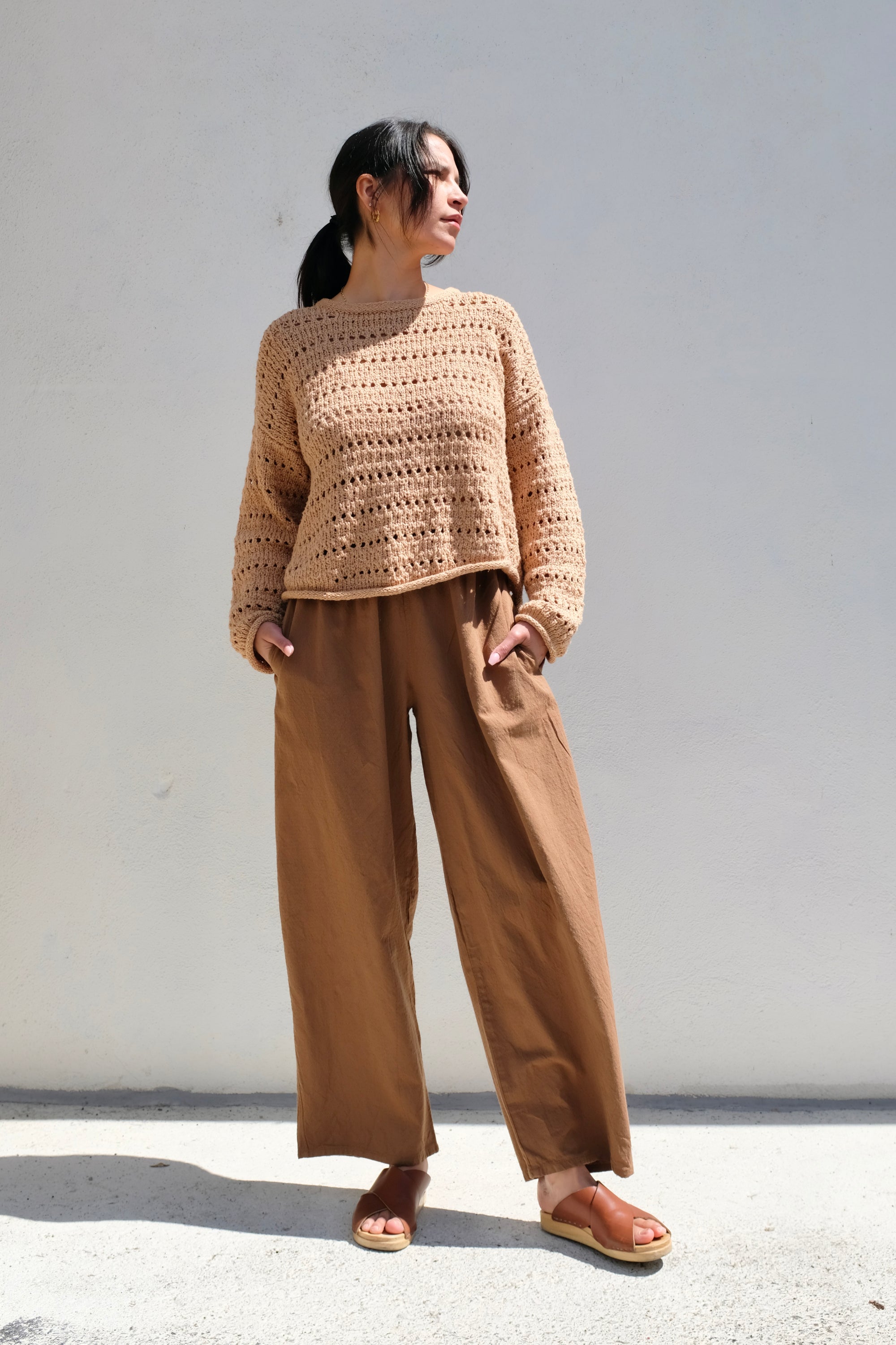 Wol Hide Open Pullover / Tannin