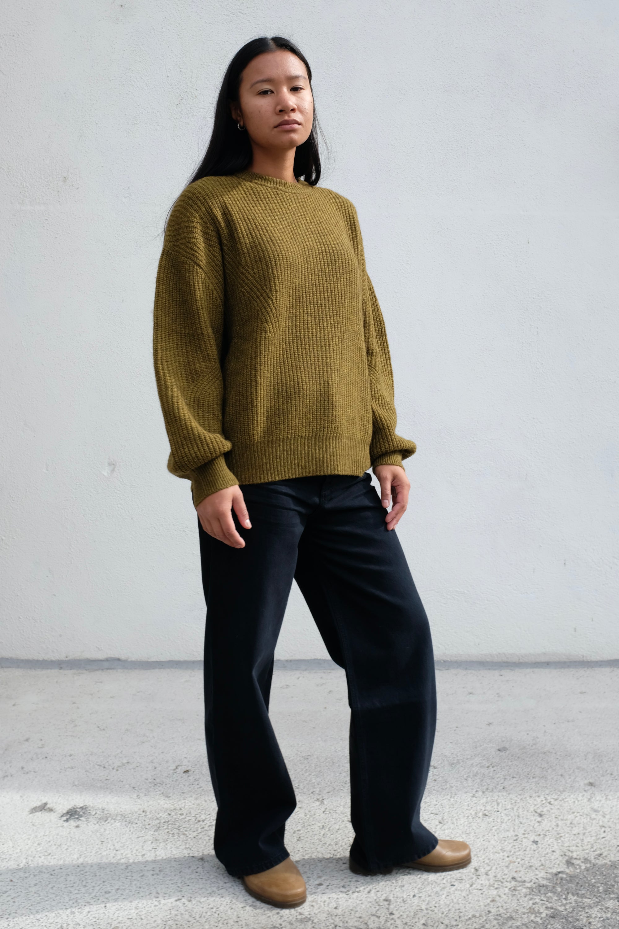 Szeki Signature Yak Poet Sweater / Kelp