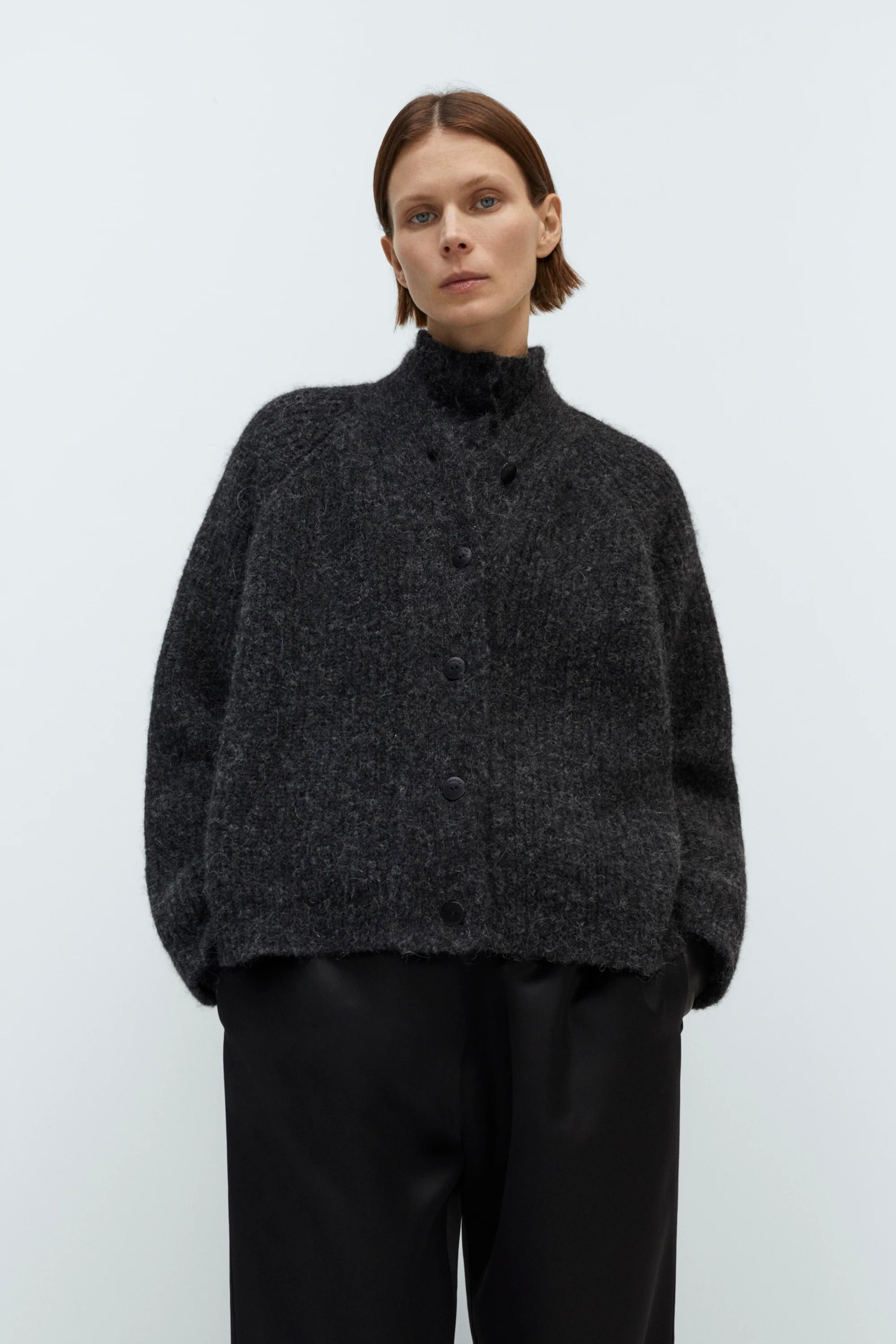 Cordera Baby Alpaca Cardigan / Anthracite