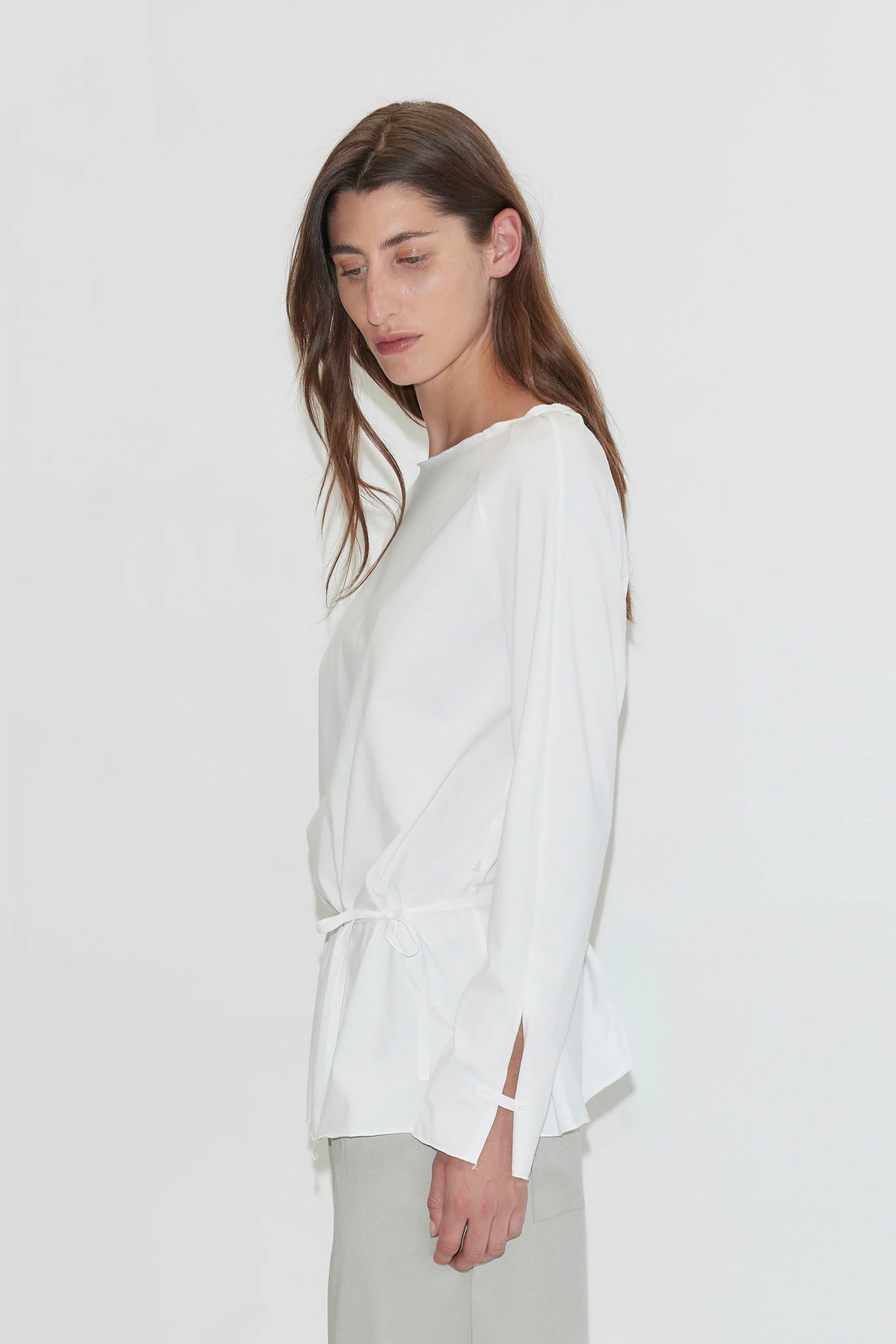 Deiji Wided Longsleeve / White