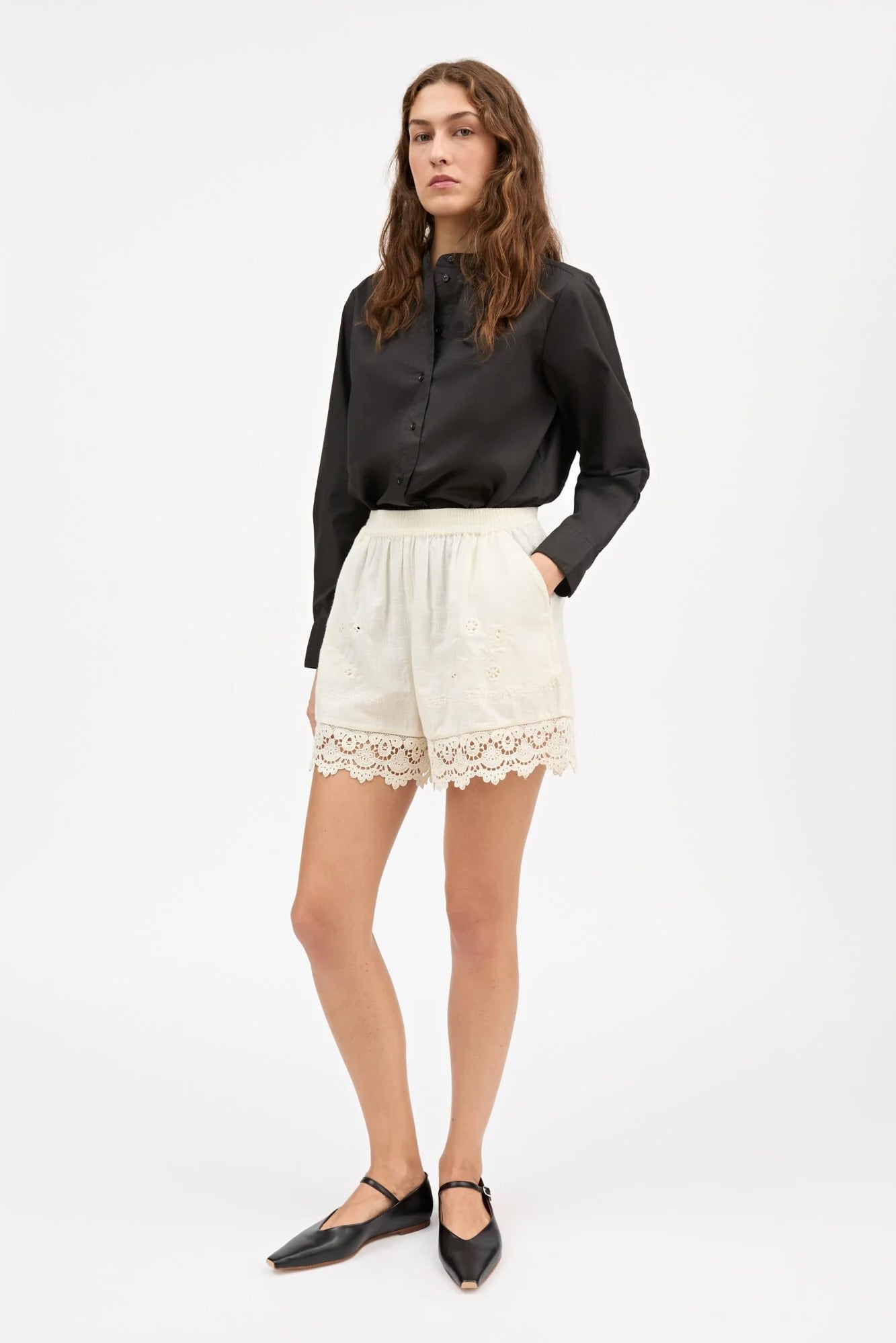 Tallulah Shorts / Antique White