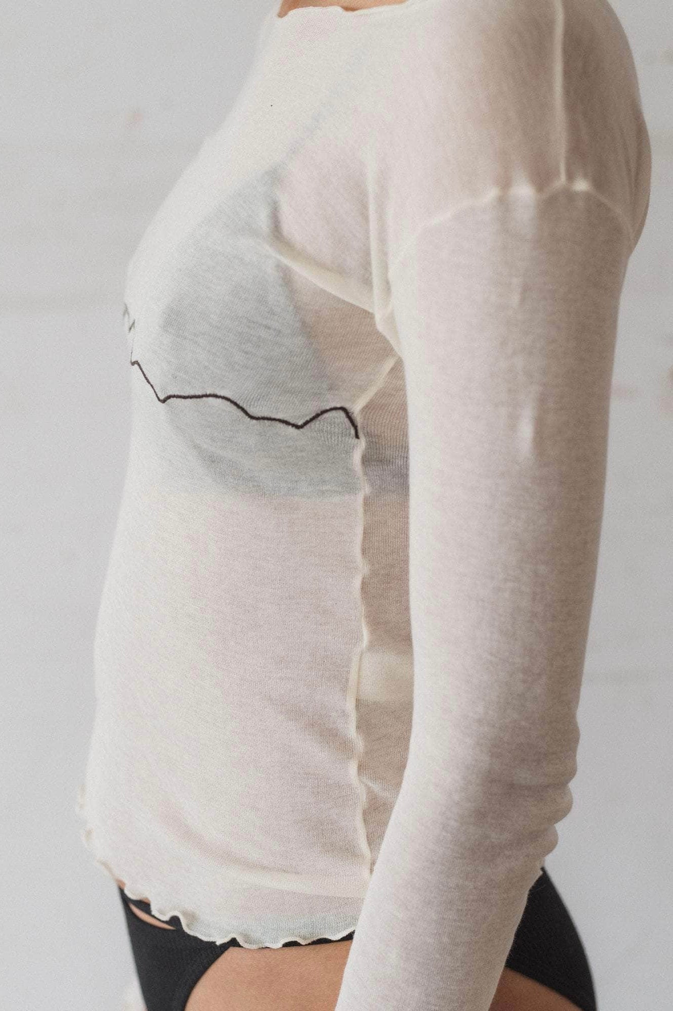 Baserange Tabby's Star Long Sleeve Tee / Undyed