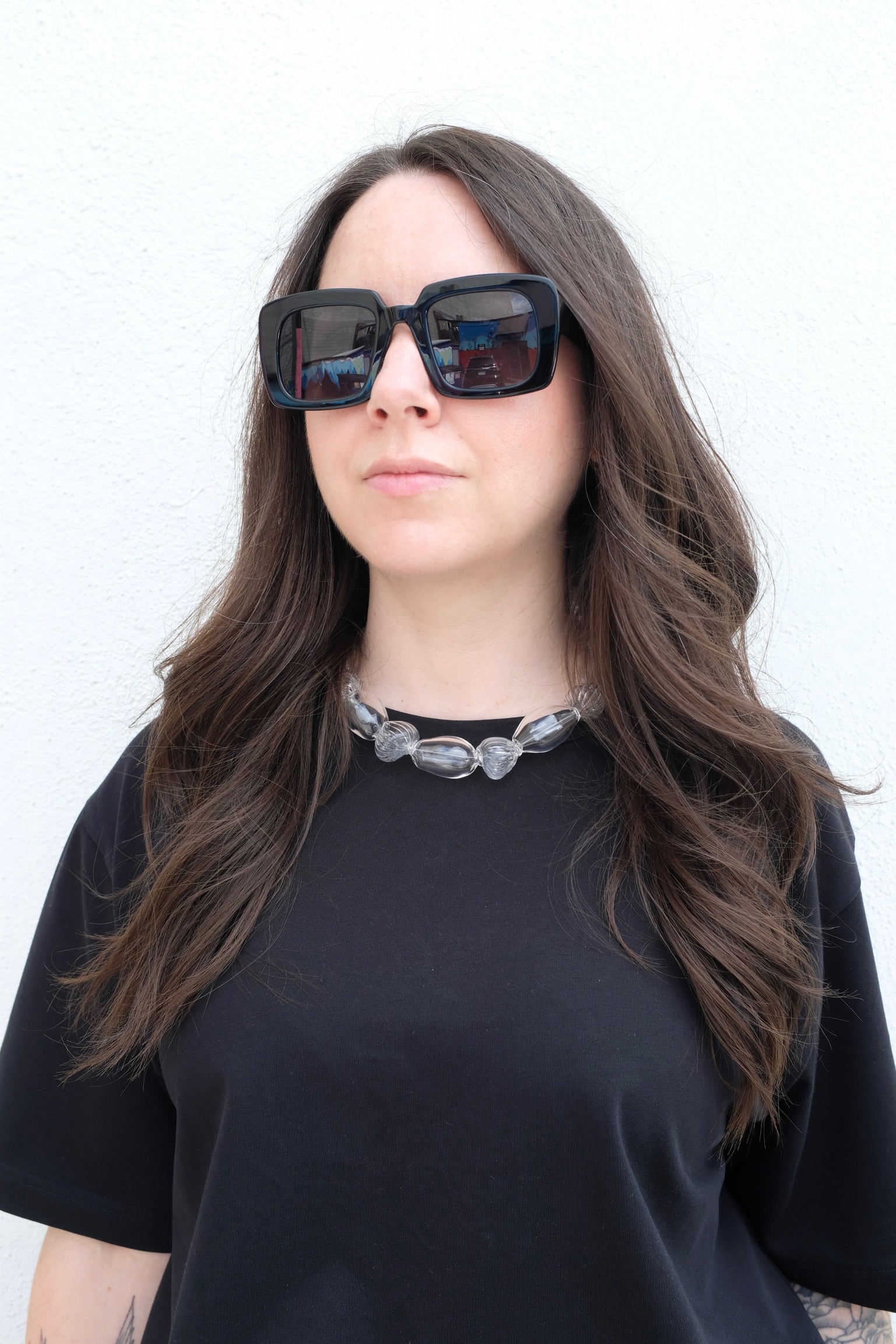 Levens Maxi Bubble Necklace / Clear