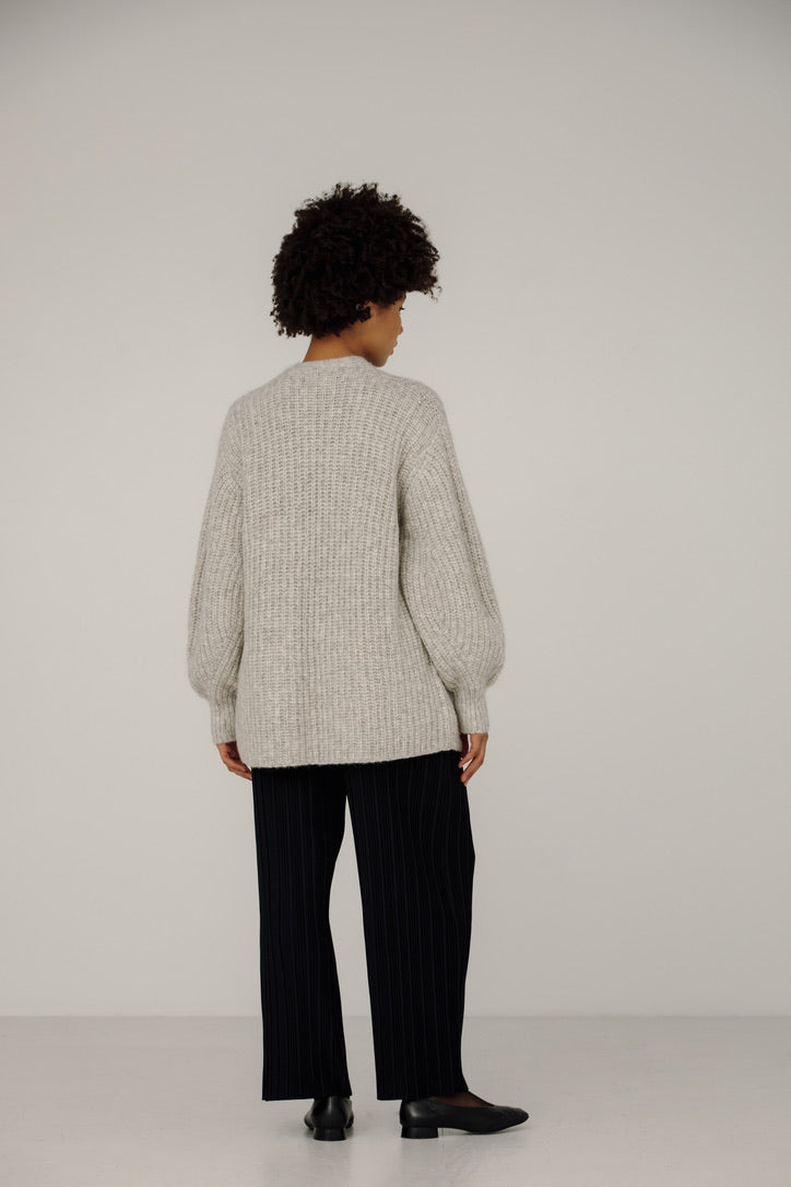 Bare Knitwear Marine Cardigan / Quartz